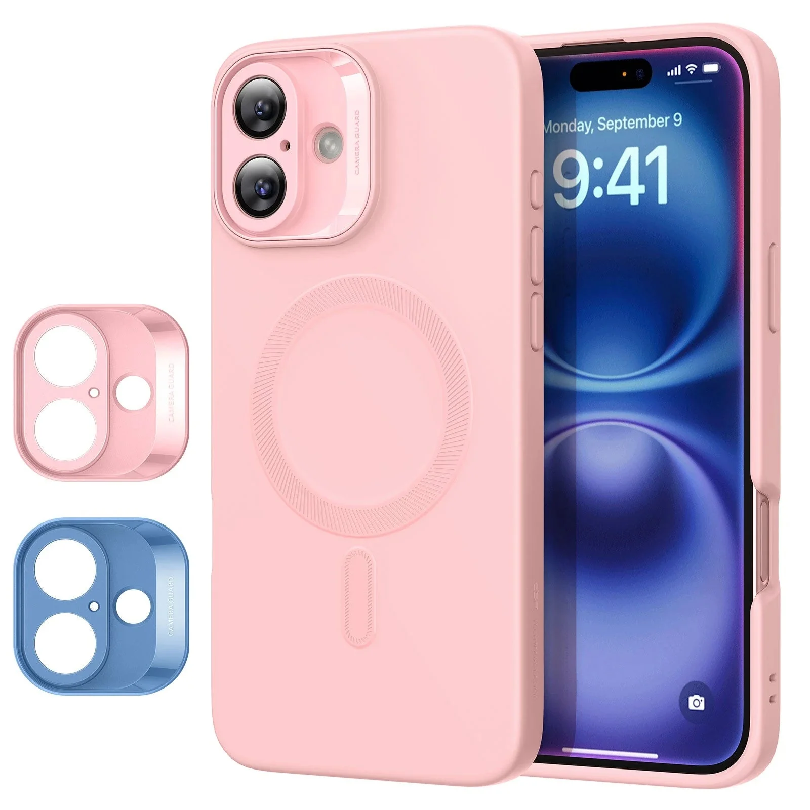 iPhone 16 Cloud Soft Case (HaloLock) - Pink