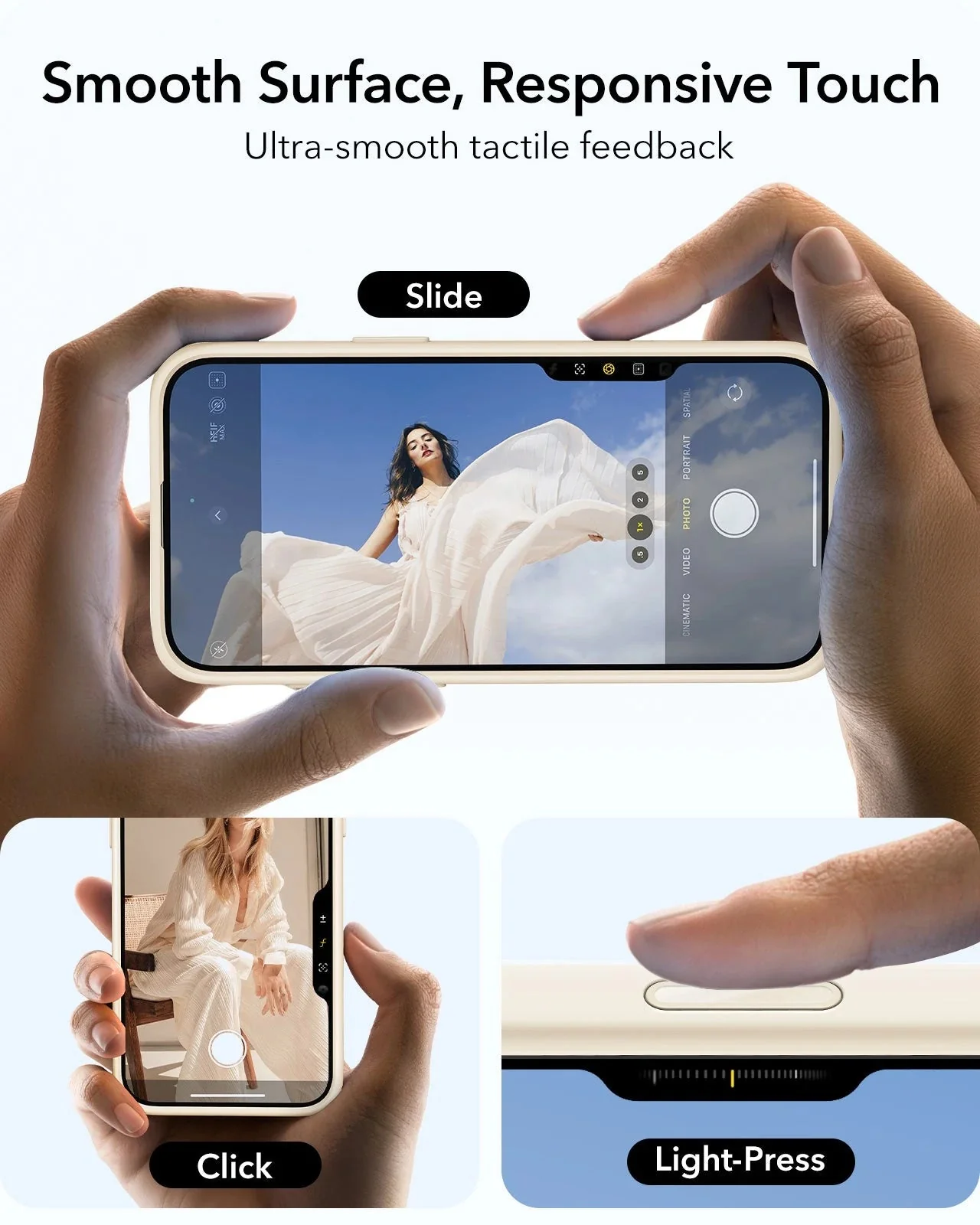 iPhone 16 Plus Cloud Soft Magnetic Case (Camera Control, Stash Stand) - Light Tan - Image 5