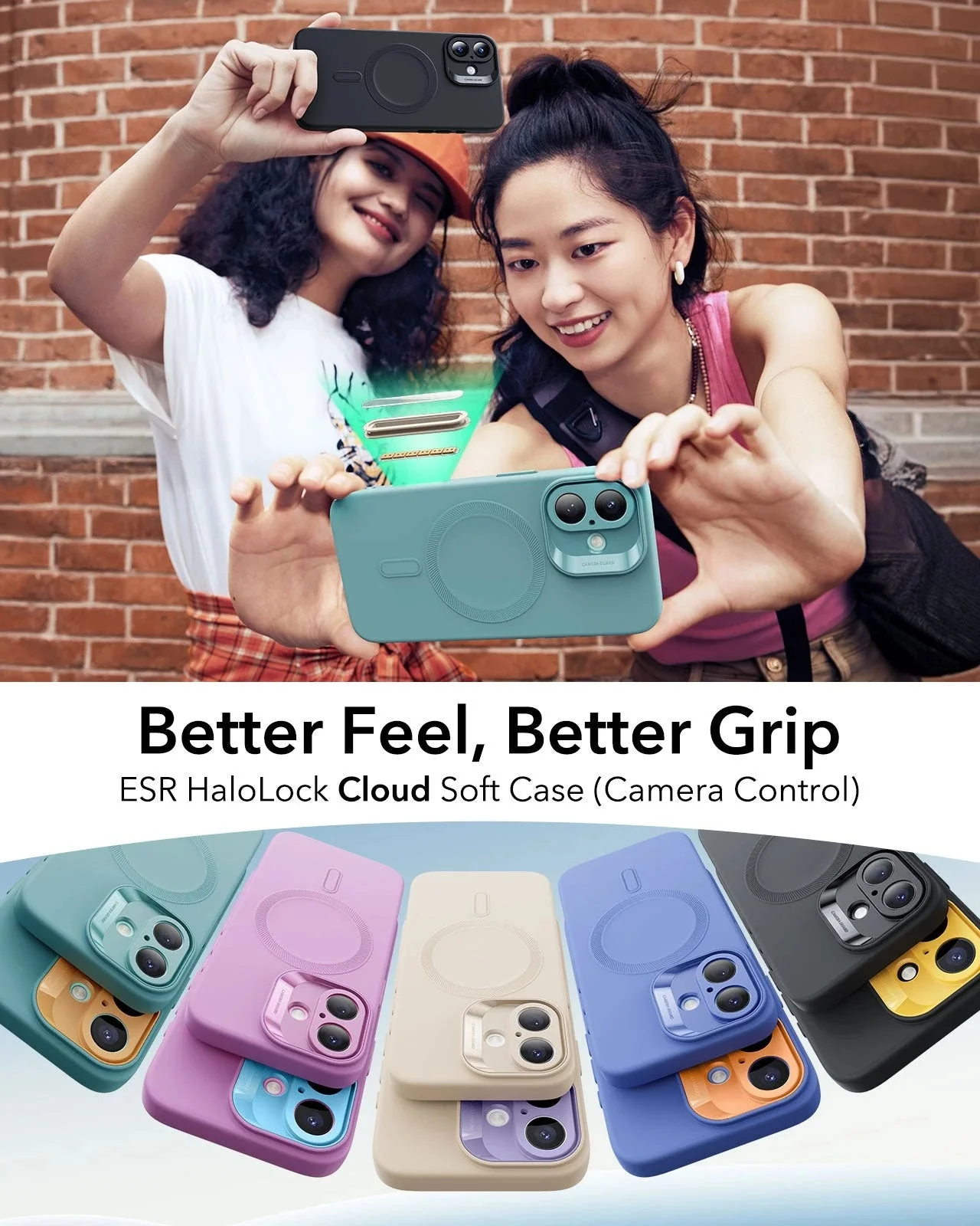 iPhone 16 Plus Cloud Soft Magnetic Case (Camera Control) - Teal - Image 2