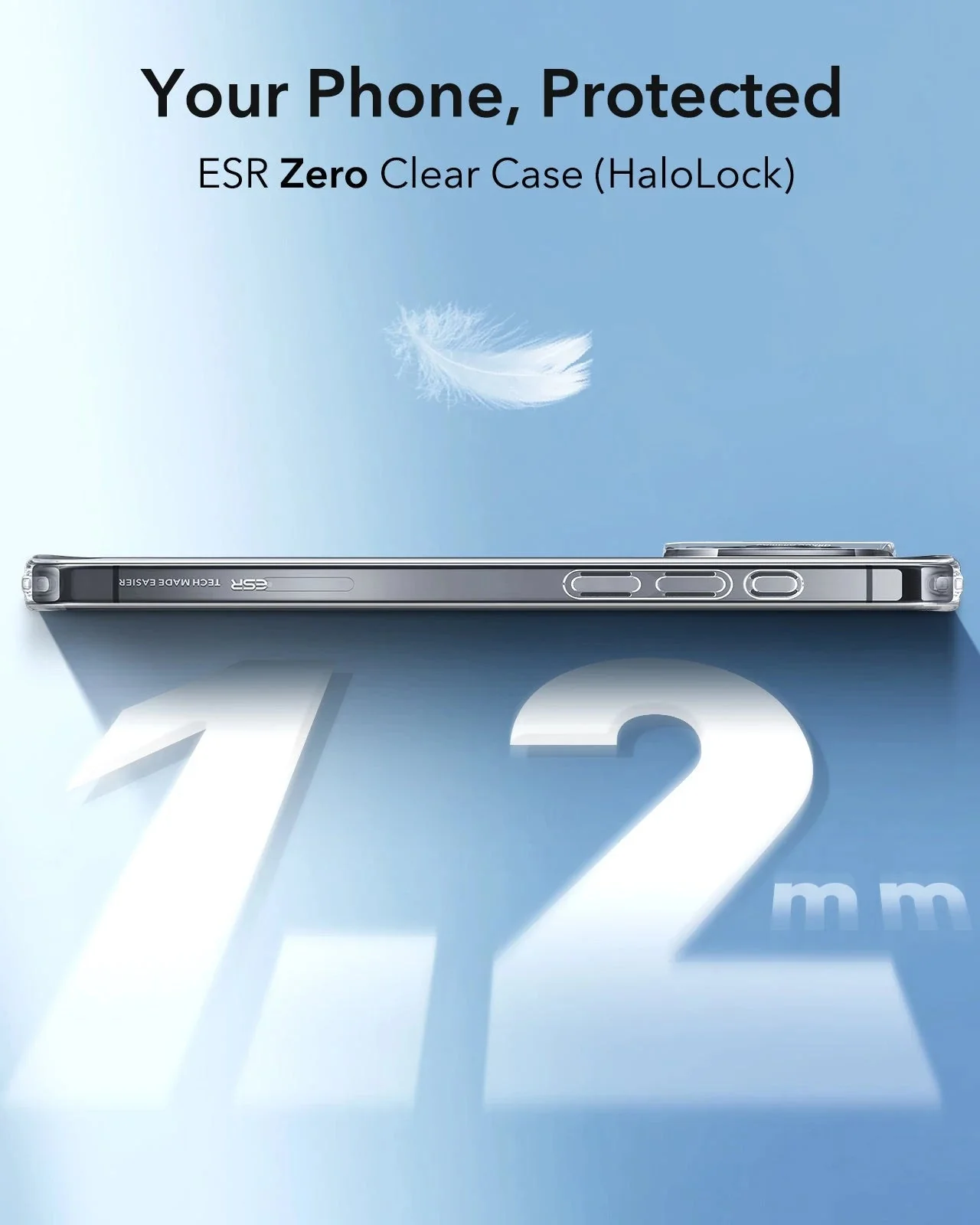 iPhone 16 Plus Zero Clear Case (HaloLock) - Frosted Green - Image 2