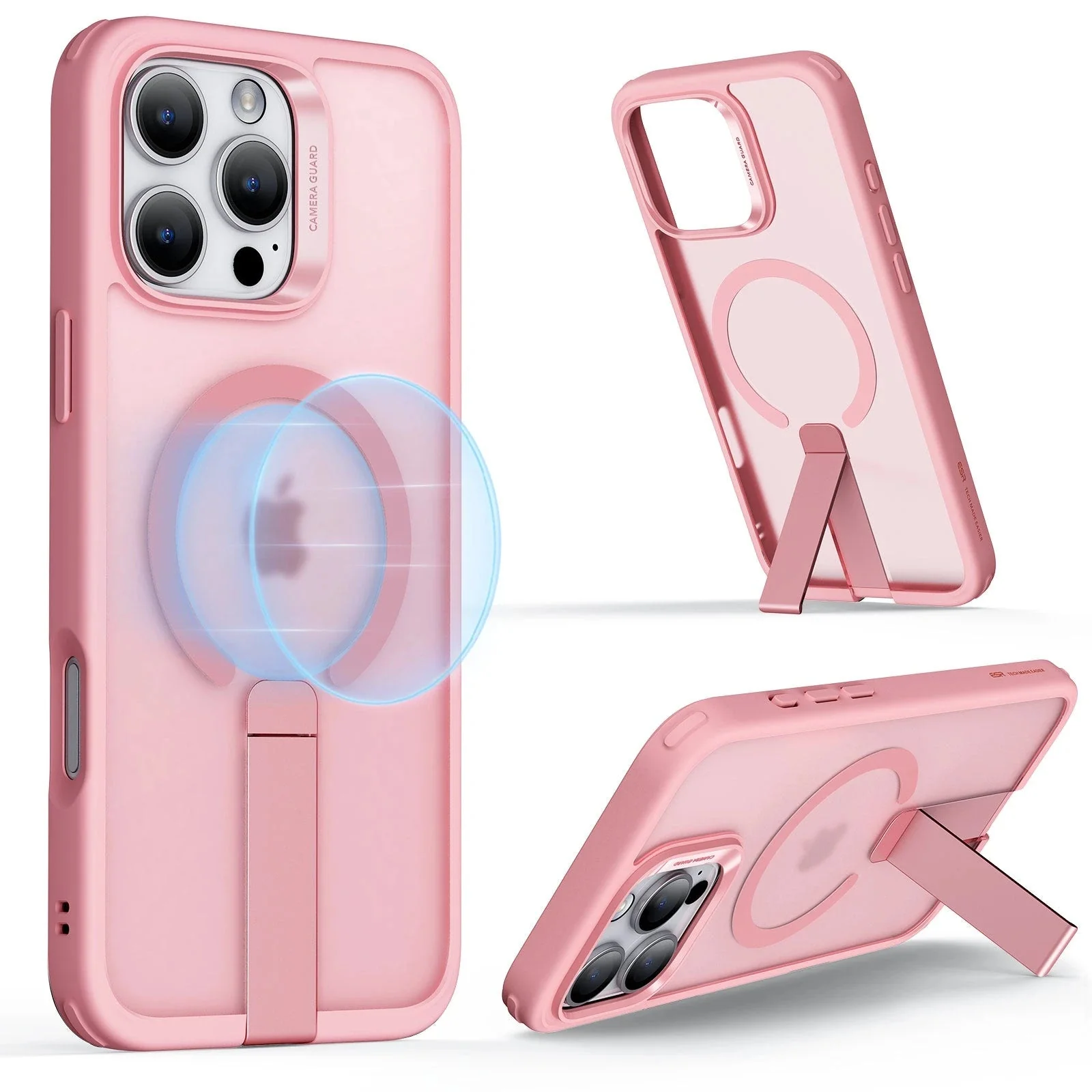 iPhone 16 Pro Boost Flickstand Case (HaloLock) - Frosted Pink