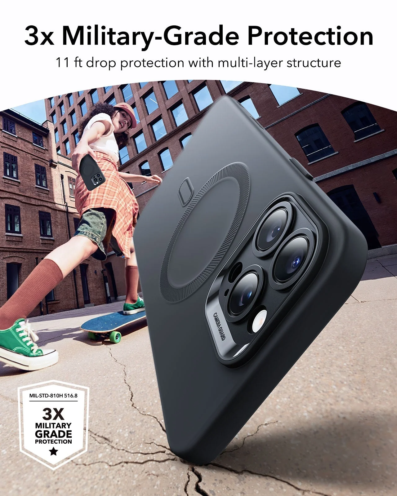 iPhone 16 Pro Cloud Soft Magnetic Case (Camera Control) - Black - Image 3
