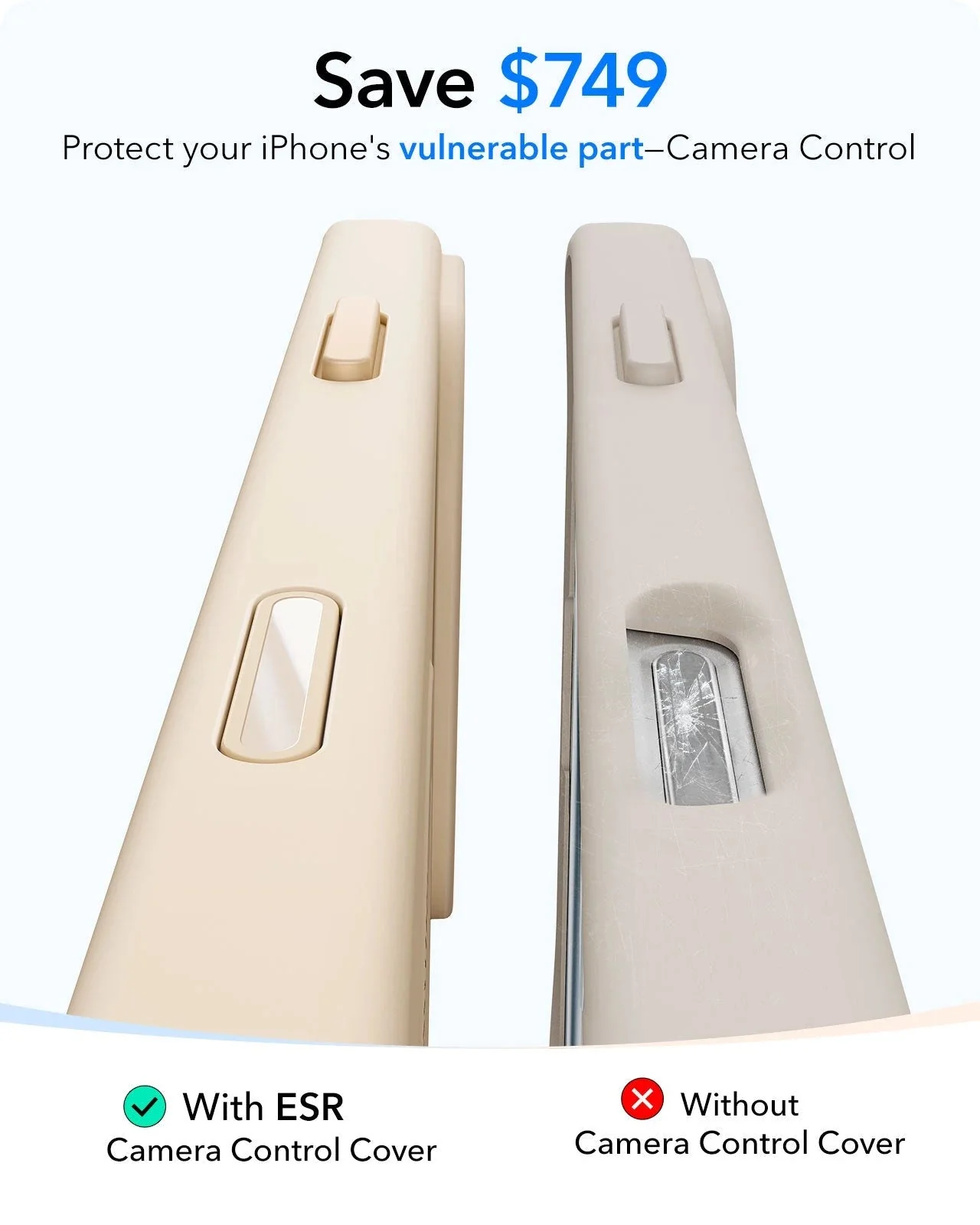 iPhone 16 Pro Cloud Soft Magnetic Case (Camera Control) - Light Tan - Image 4