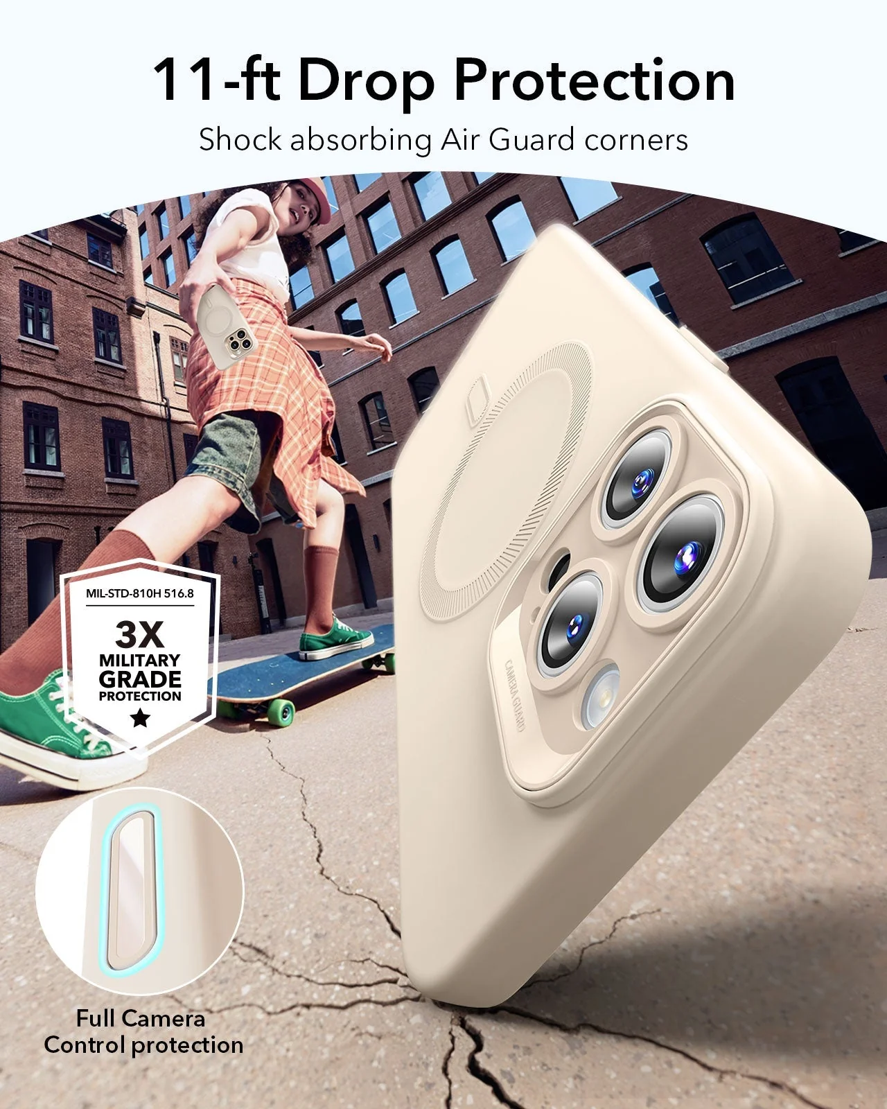 iPhone 16 Pro Cloud Soft Magnetic Case (Camera Control) - Light Tan - Image 7