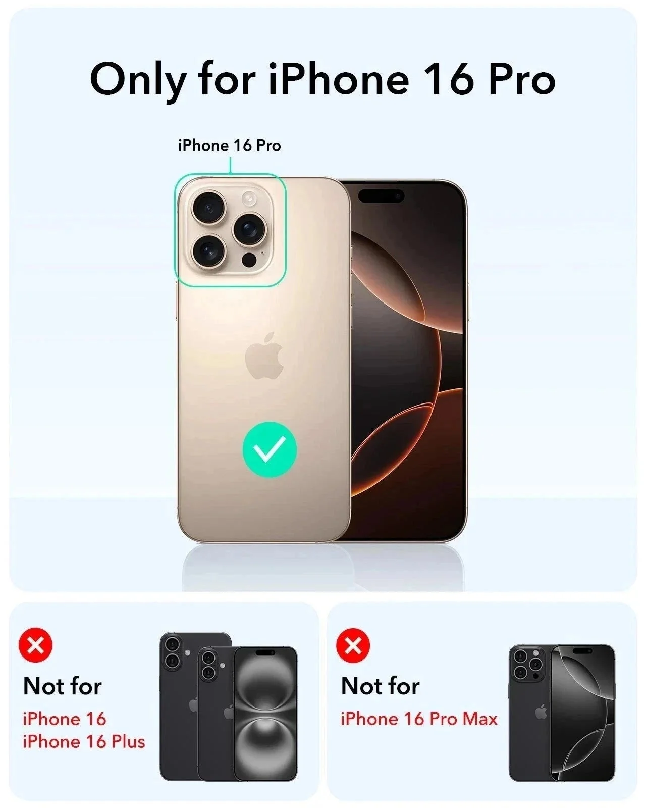 iPhone 16 Pro Classic Hybrid Magnetic Case (Camera Control, Stash Stand) - Clear - Image 9