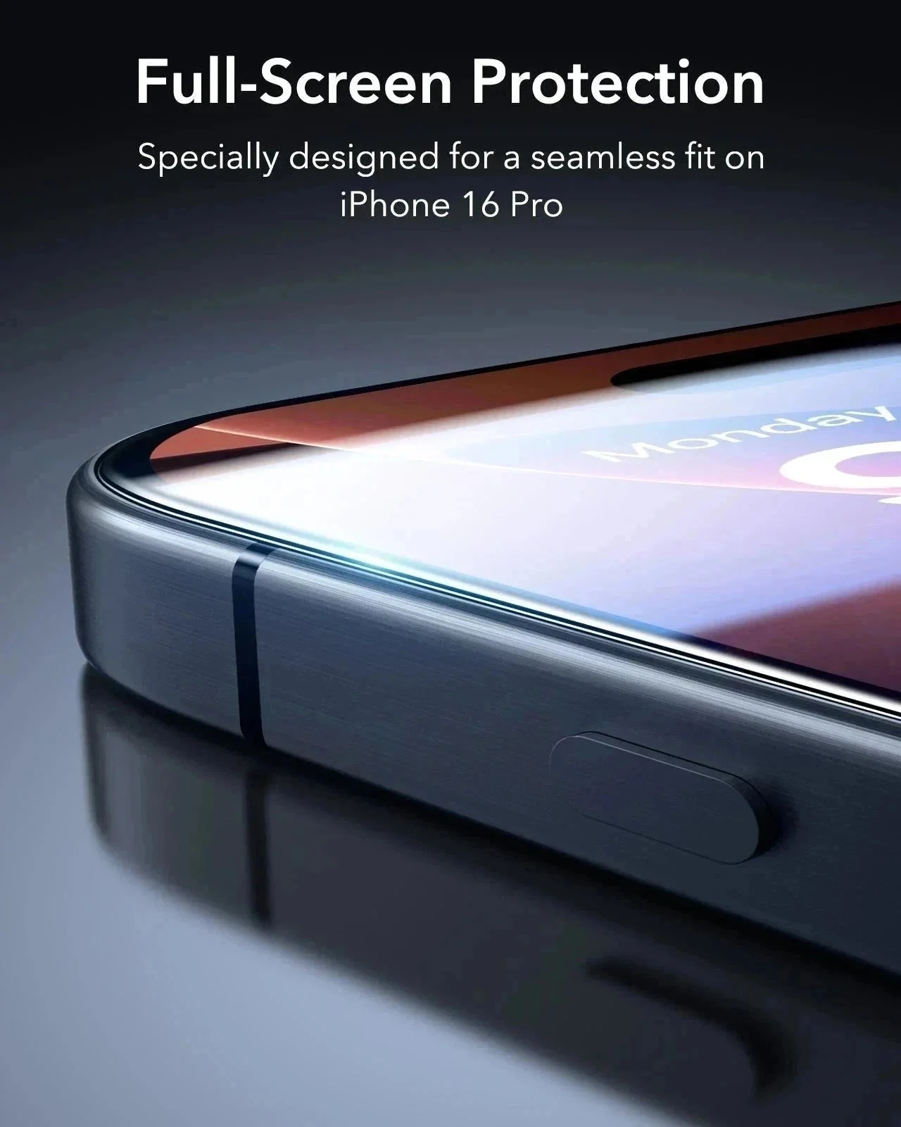 iPhone 16 Pro Max Classic Hybrid Magnetic Case (Camera Control) & Screen Protection Bundle - Clear Grey - Image 14