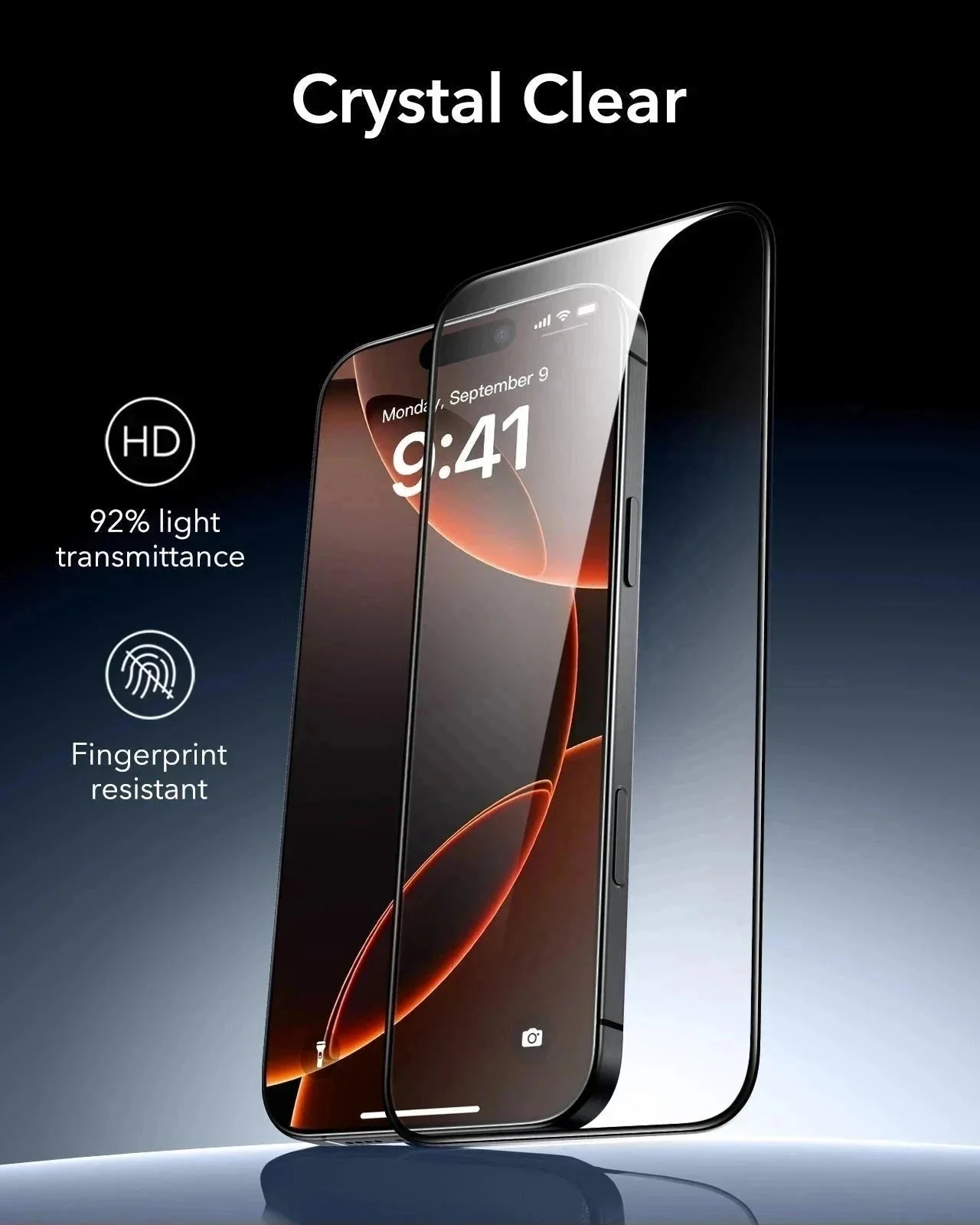 iPhone 16 Pro Max Classic Hybrid Magnetic Case (Camera Control) & Screen Protection Bundle - Frosted Clear - Image 15