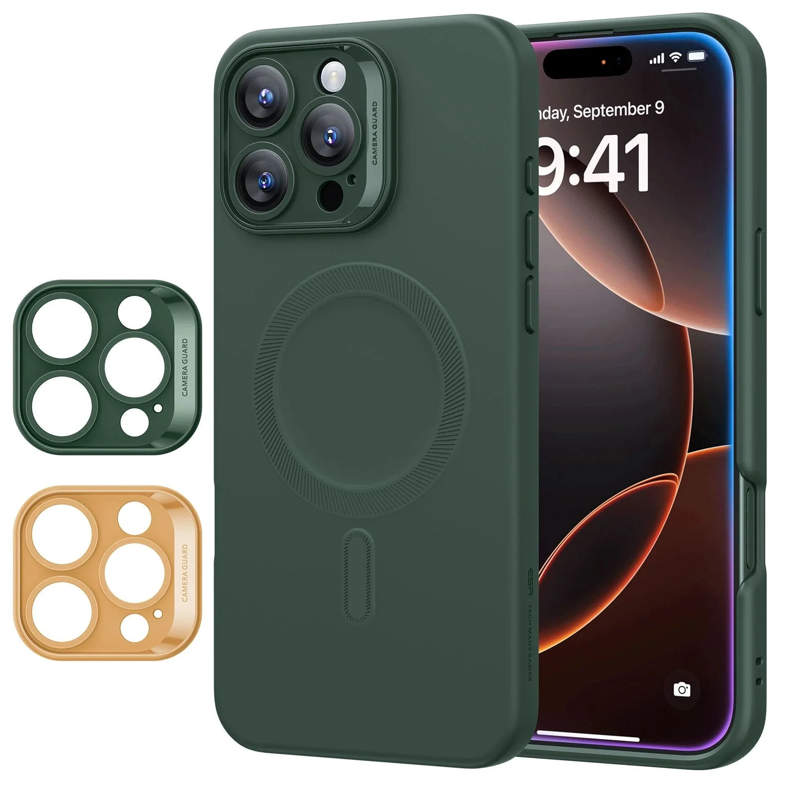 iPhone 16 Pro Max Cloud Soft Case (HaloLock) - Green