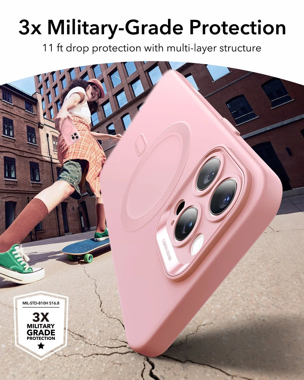 iPhone 16 Pro Max Cloud Soft Magnetic Case (Camera Control) - Pink - Image 3