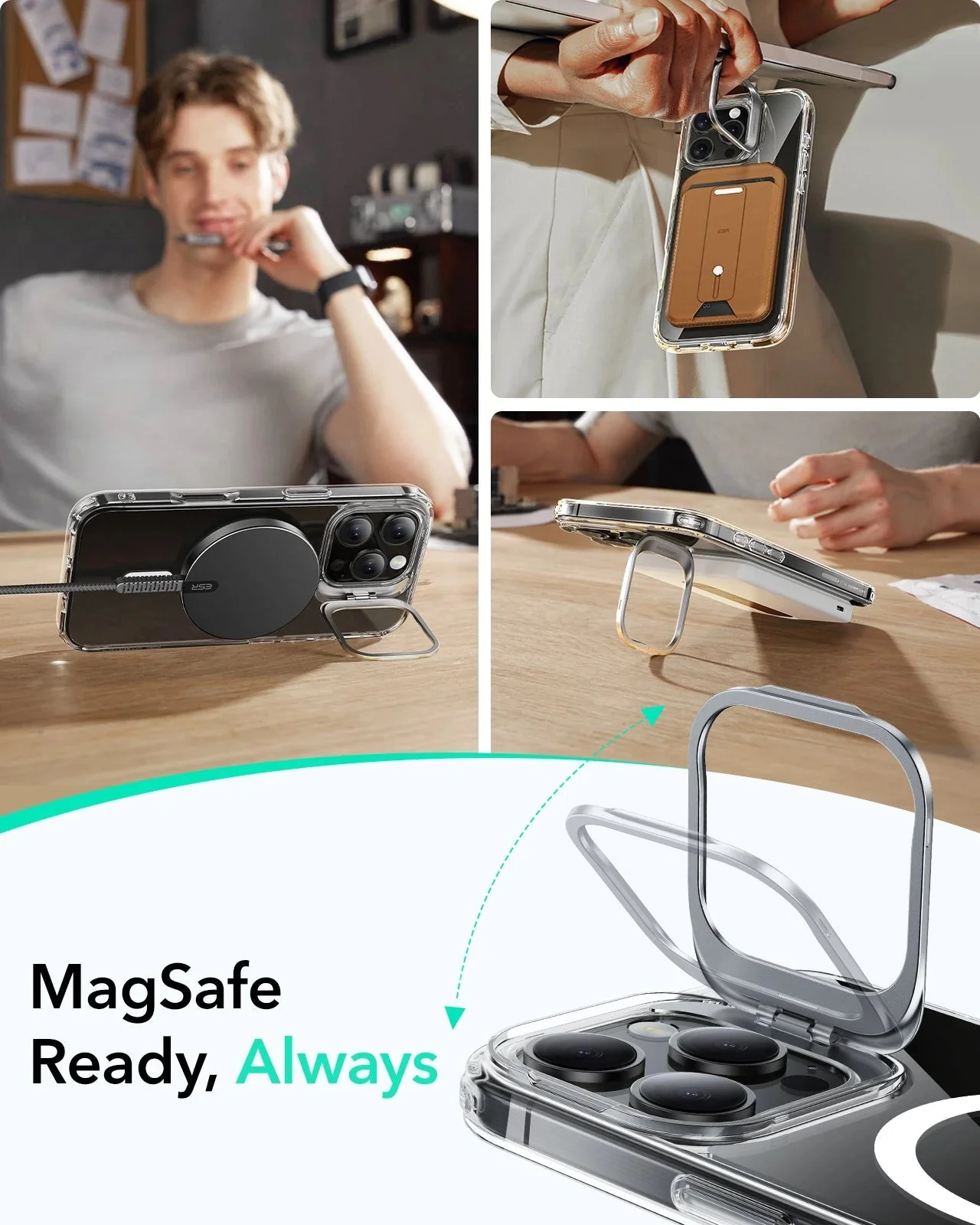 iPhone 16 Pro Max Wireless Charging Bundle - Frosted Black - Image 4