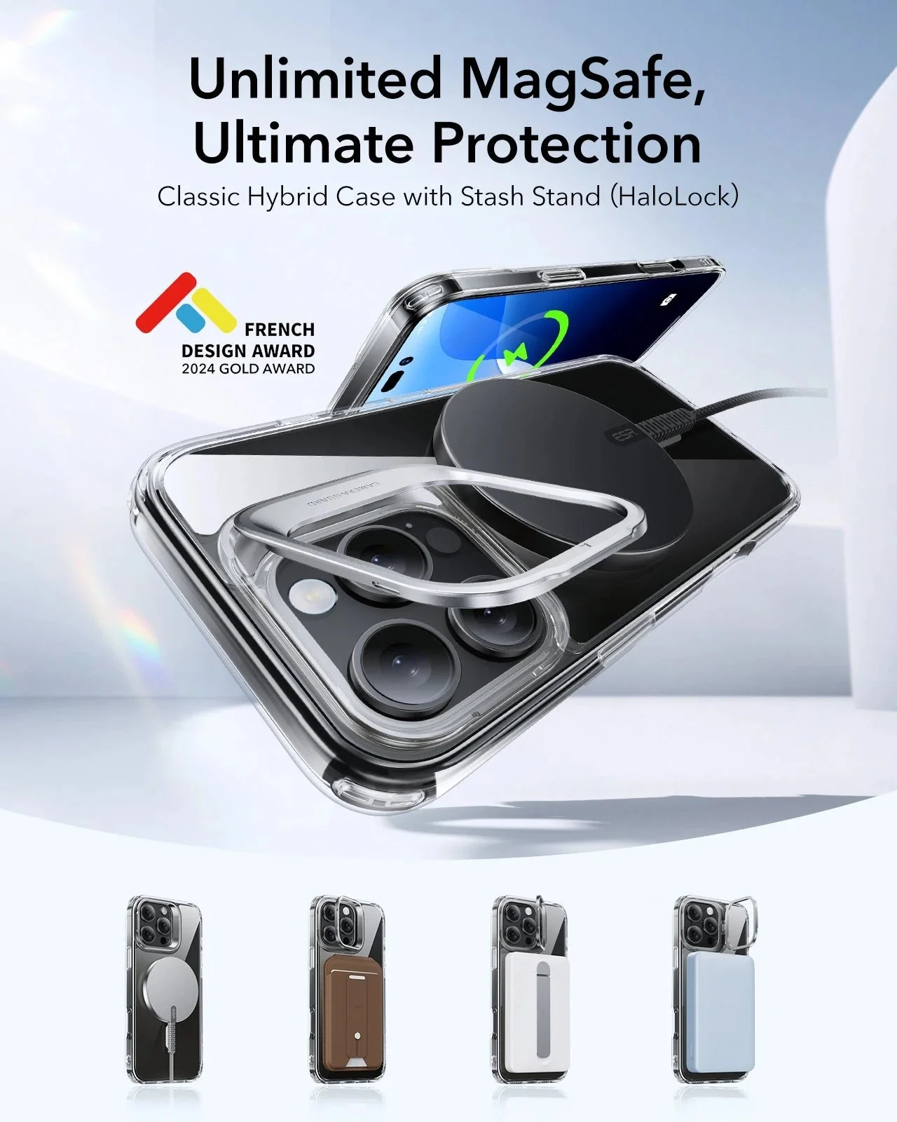 iPhone 16 Pro Wireless Charging Bundle - Black - Image 2