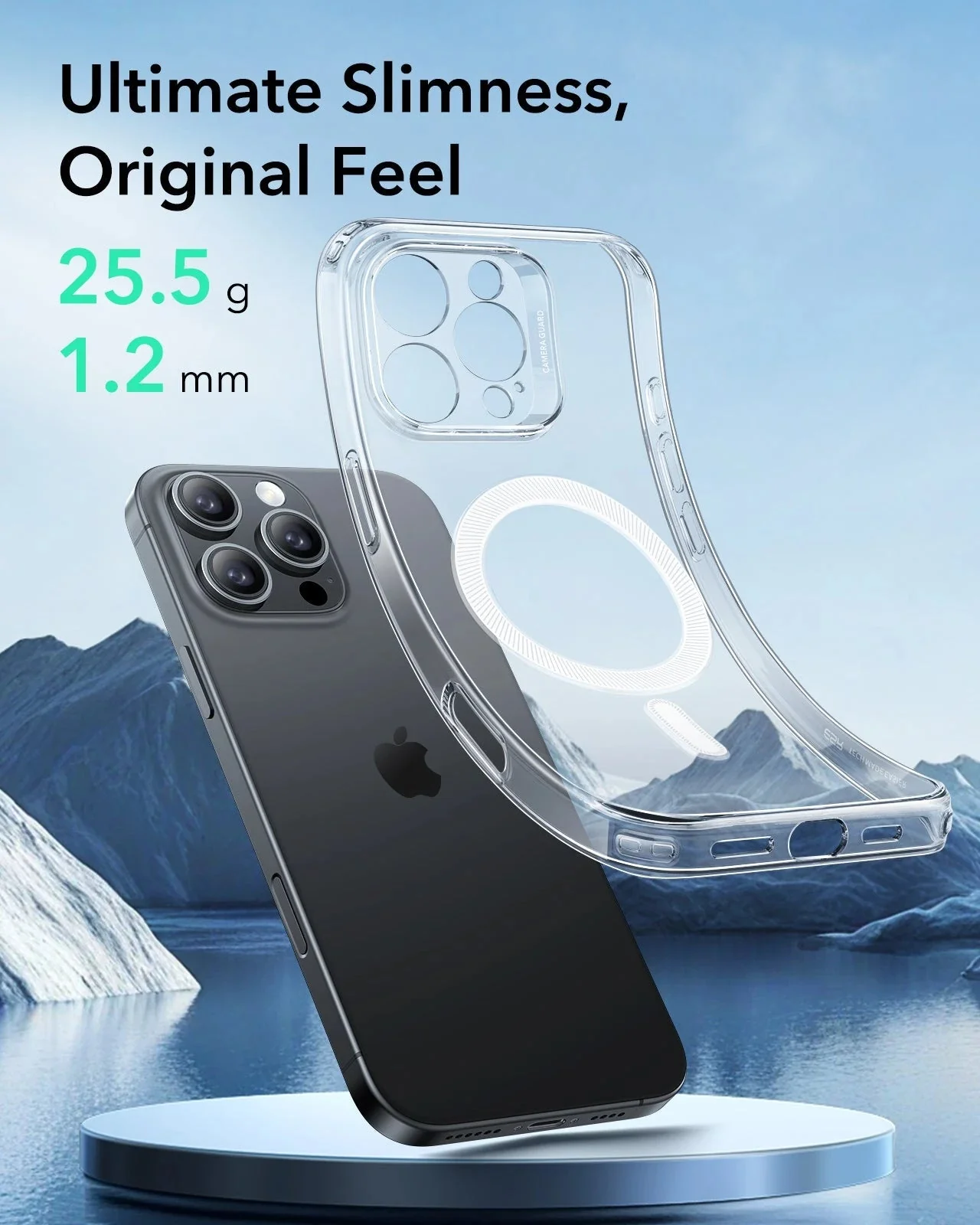 iPhone 16 Pro Zero Clear Case (HaloLock) - Clear - Image 3