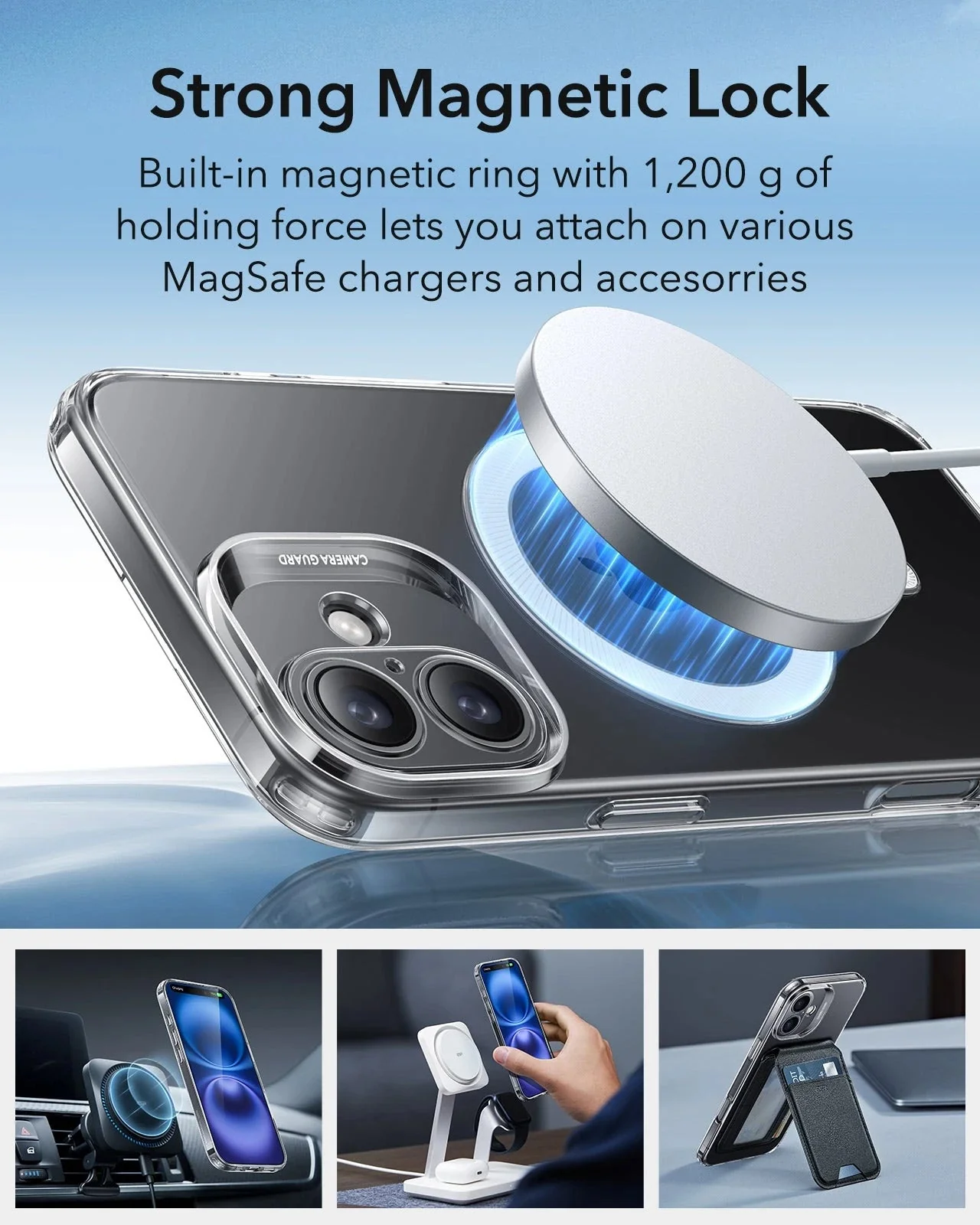 iPhone 16 Zero Clear Case (HaloLock) - Clear - Image 5