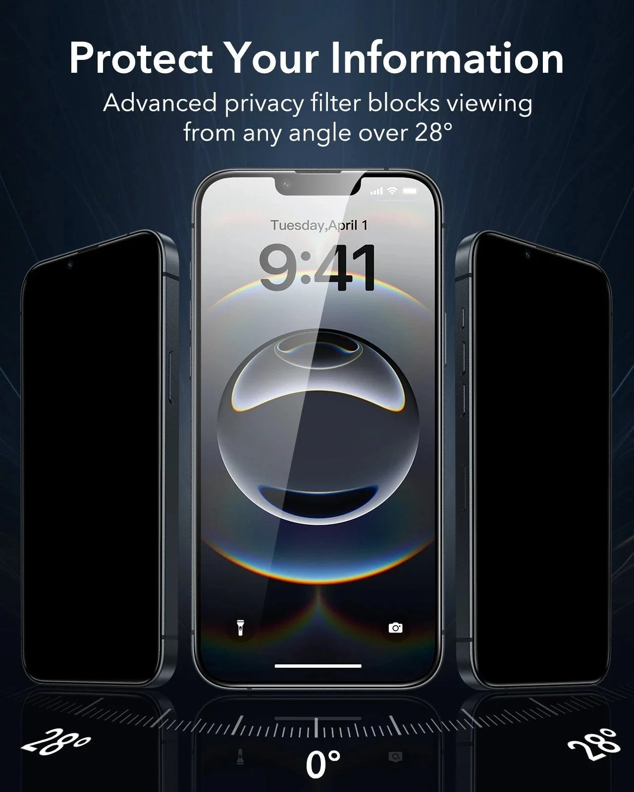 iPhone 16e HaloLock Classic Hybrid Case Privacy Protection Bundle - Clear Black - Image 11
