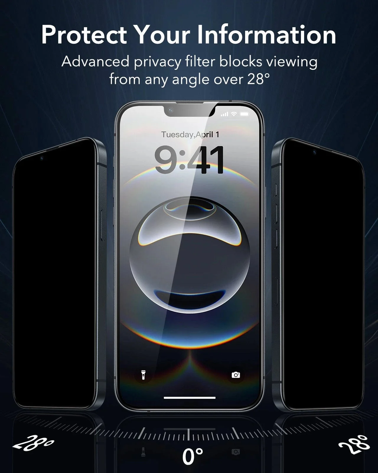iPhone 16e HaloLock Cyber Tough Case Privacy Protection Bundle - Black - Image 12
