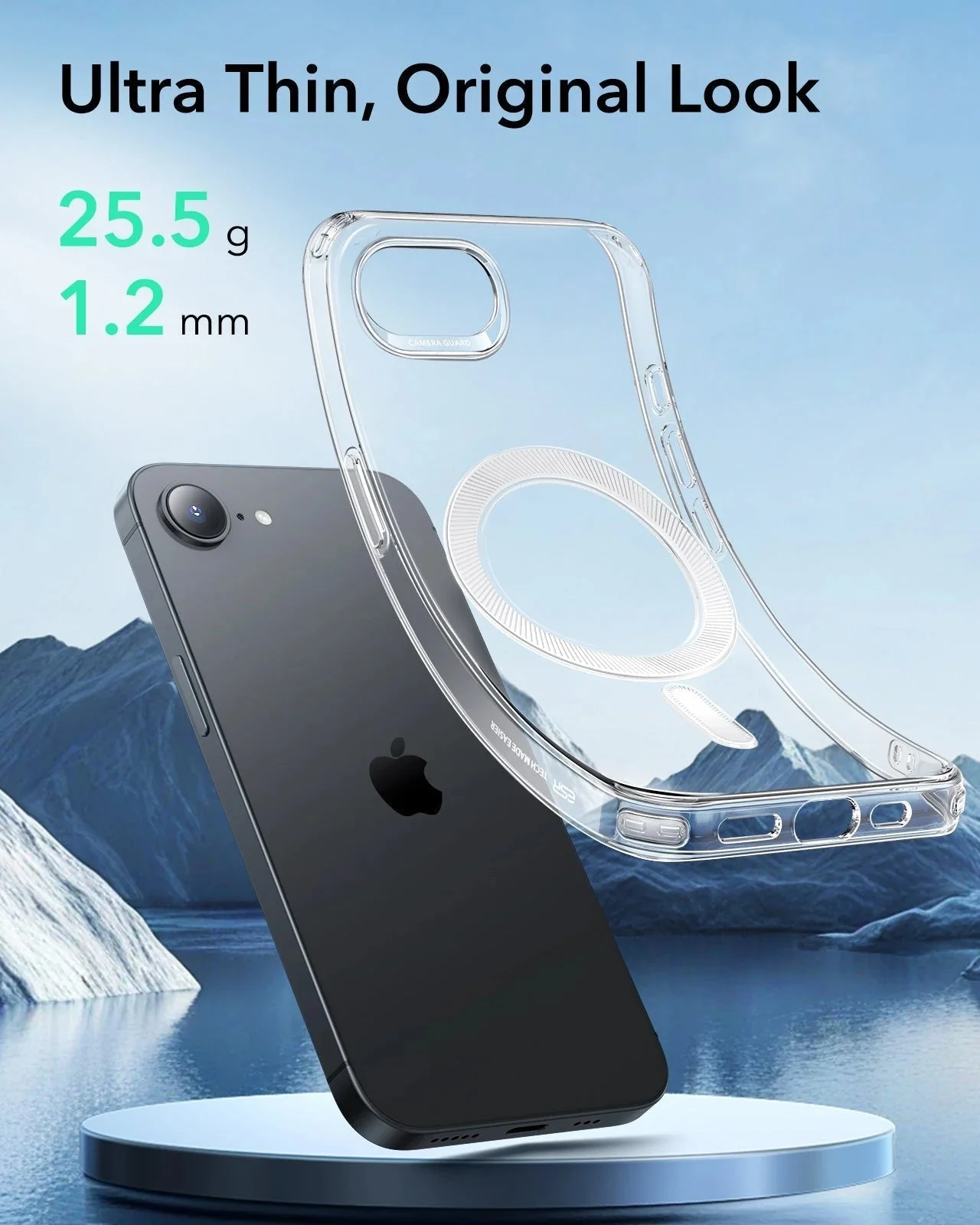 iPhone 16e HaloLock Zero Clear Case - Clear - Image 3
