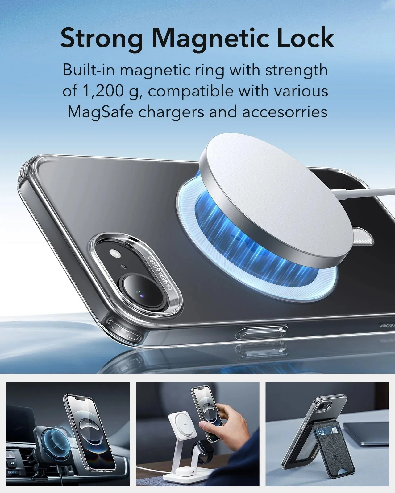 iPhone 16e HaloLock Zero Clear Case - Clear - Image 5