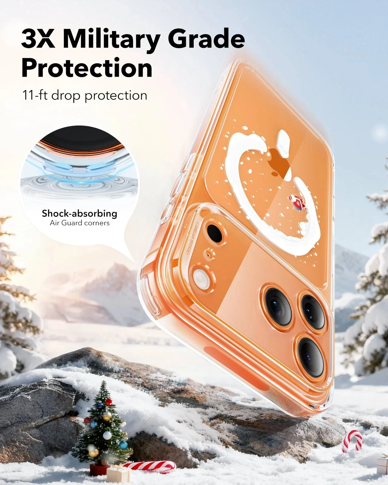 iPhone 17 Pro Max Classic Hybrid Magnetic Case (Camera Control) - Santa Skater - Image 4