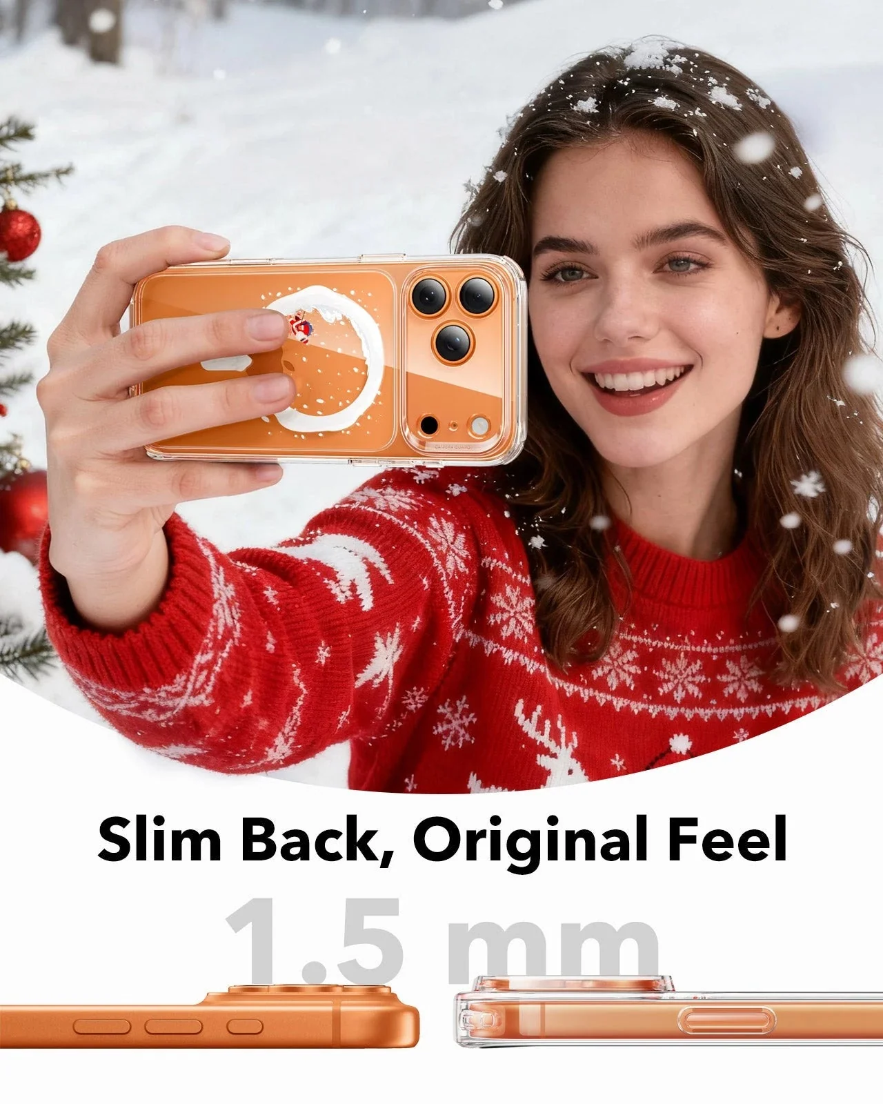iPhone 17 Pro Max Classic Hybrid Magnetic Case (Camera Control) - Santa Skater - Image 6