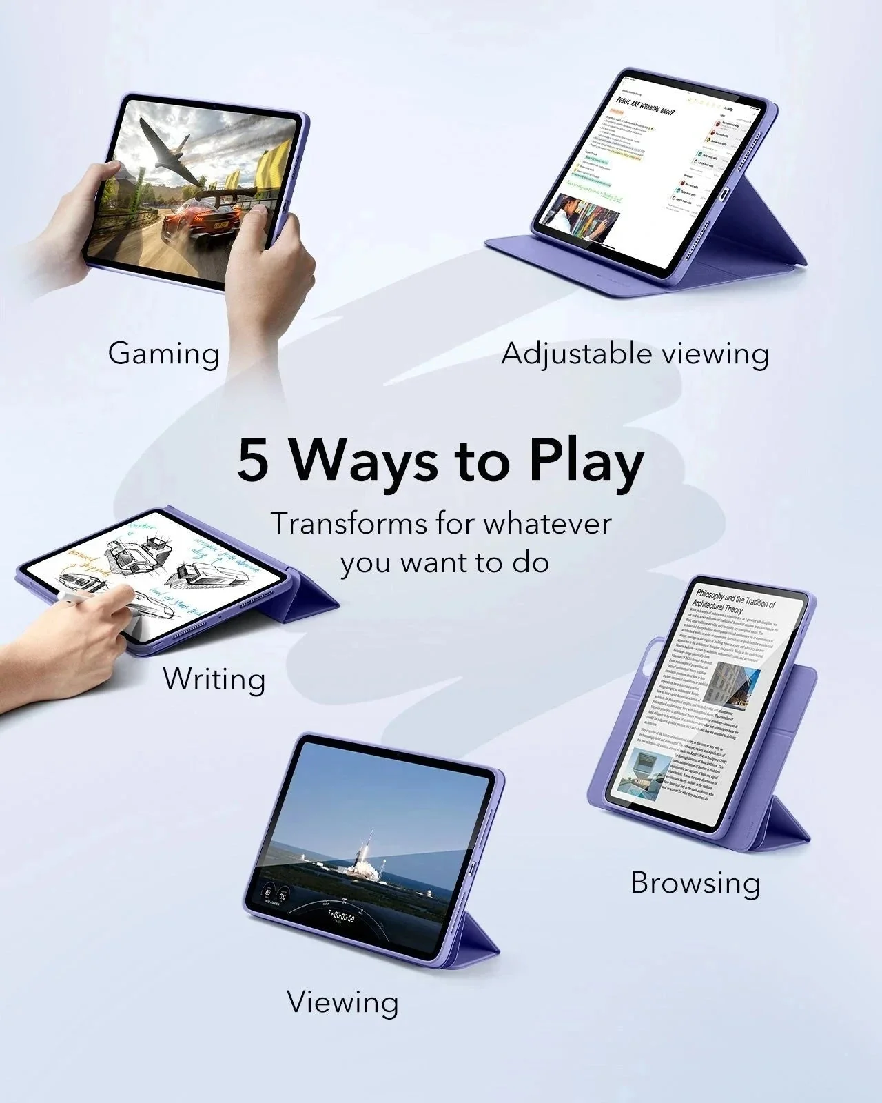 iPad Pro 11ʺ (2025) Rebound Transformation Bundle - Lavender - Image 3