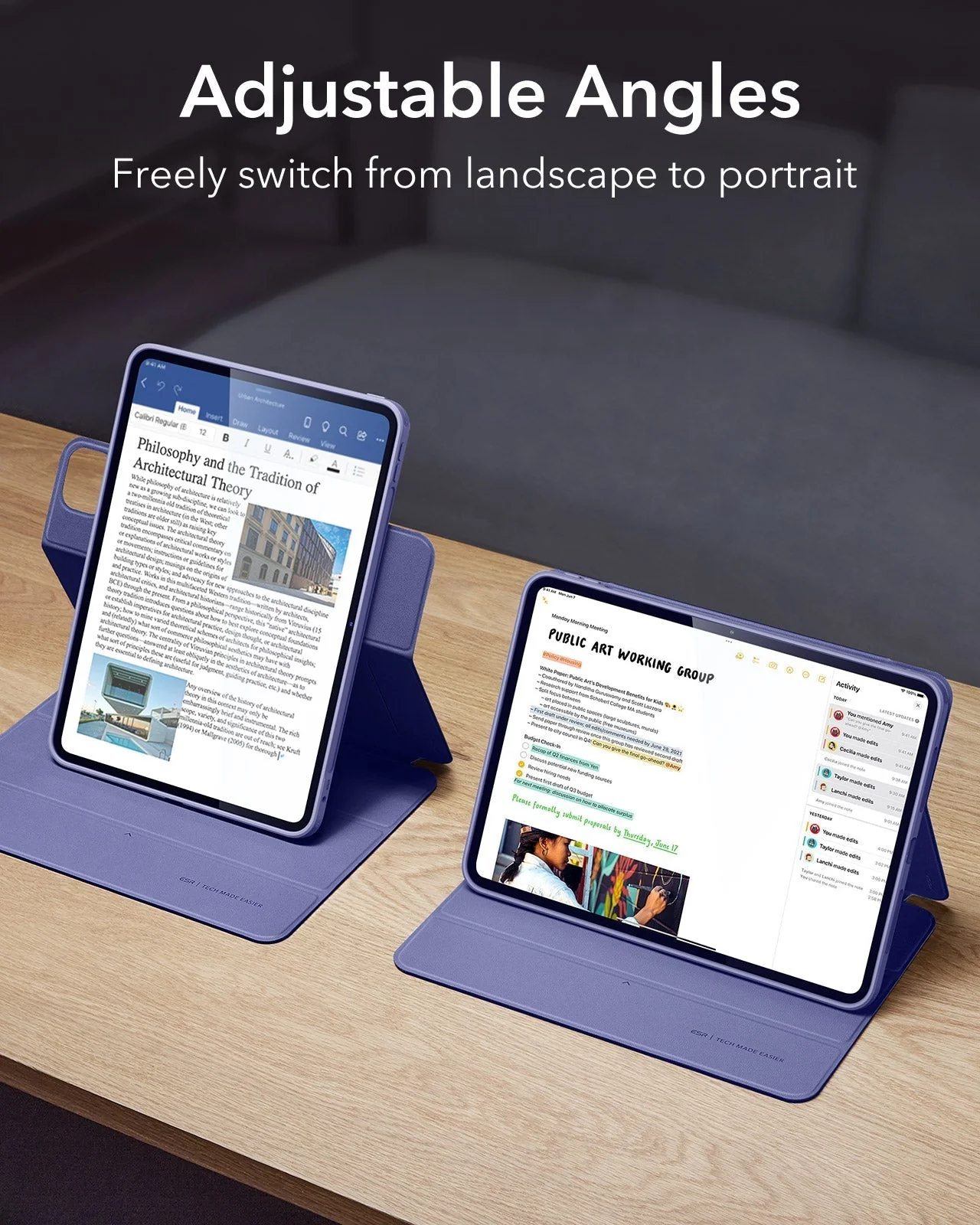 iPad Pro 13ʺ (2025) Rebound Hybrid Case 360 - Lavender - Image 5