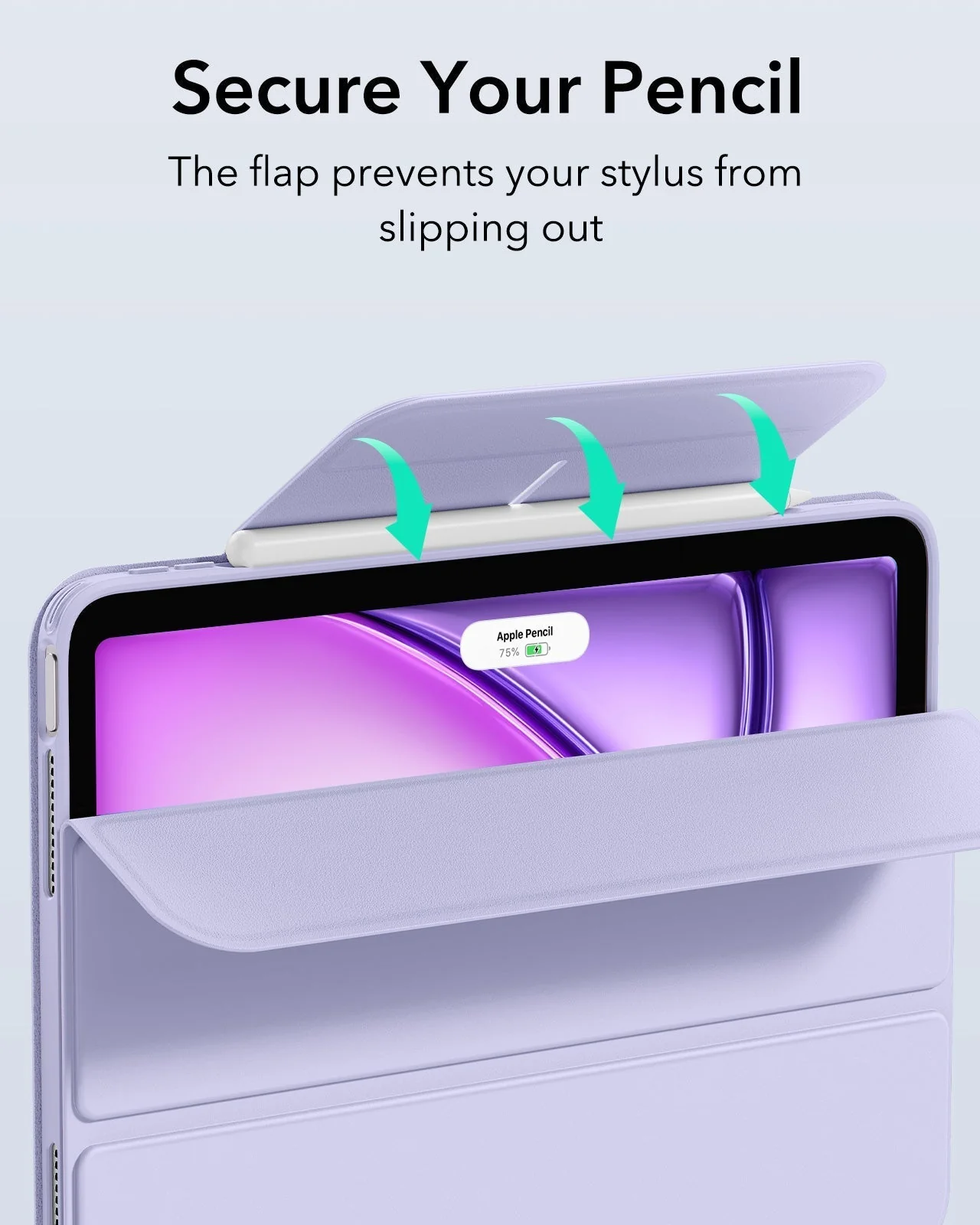 iPad Air 13" (M4) 2026 Rebound Hybrid Case 360 - Light Purple - Image 8