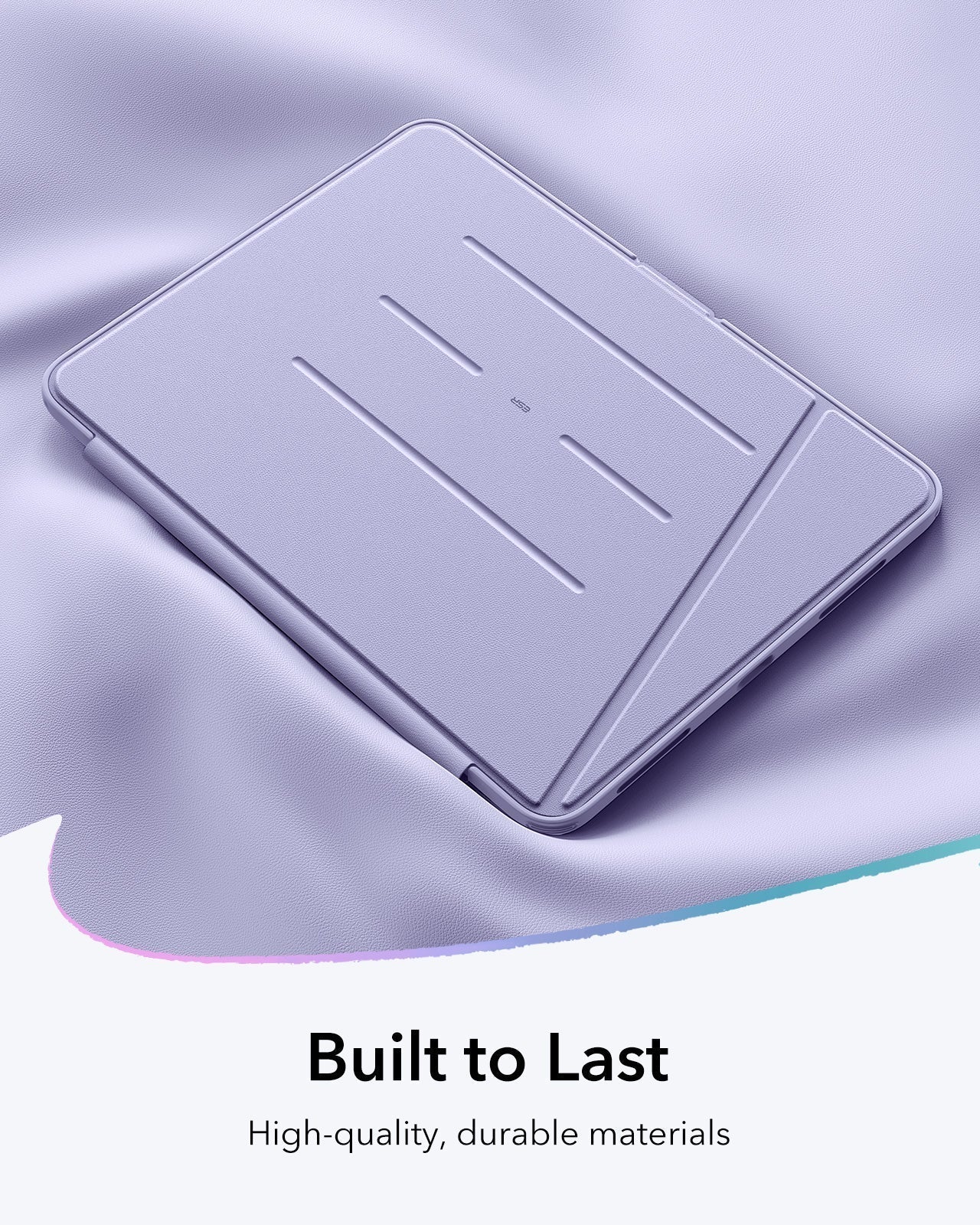 iPad Air 11" (M3) 2025 Bundle Flip Magnetic Case with Pencil Holder & Armorite® Protection - Light Purple - Image 9