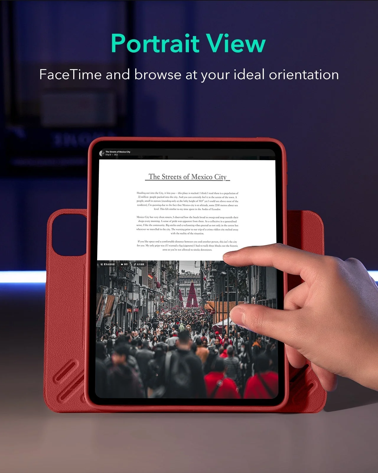 iPad Pro 11ʺ (2025) Shift Magnetic Case - Red - Image 5