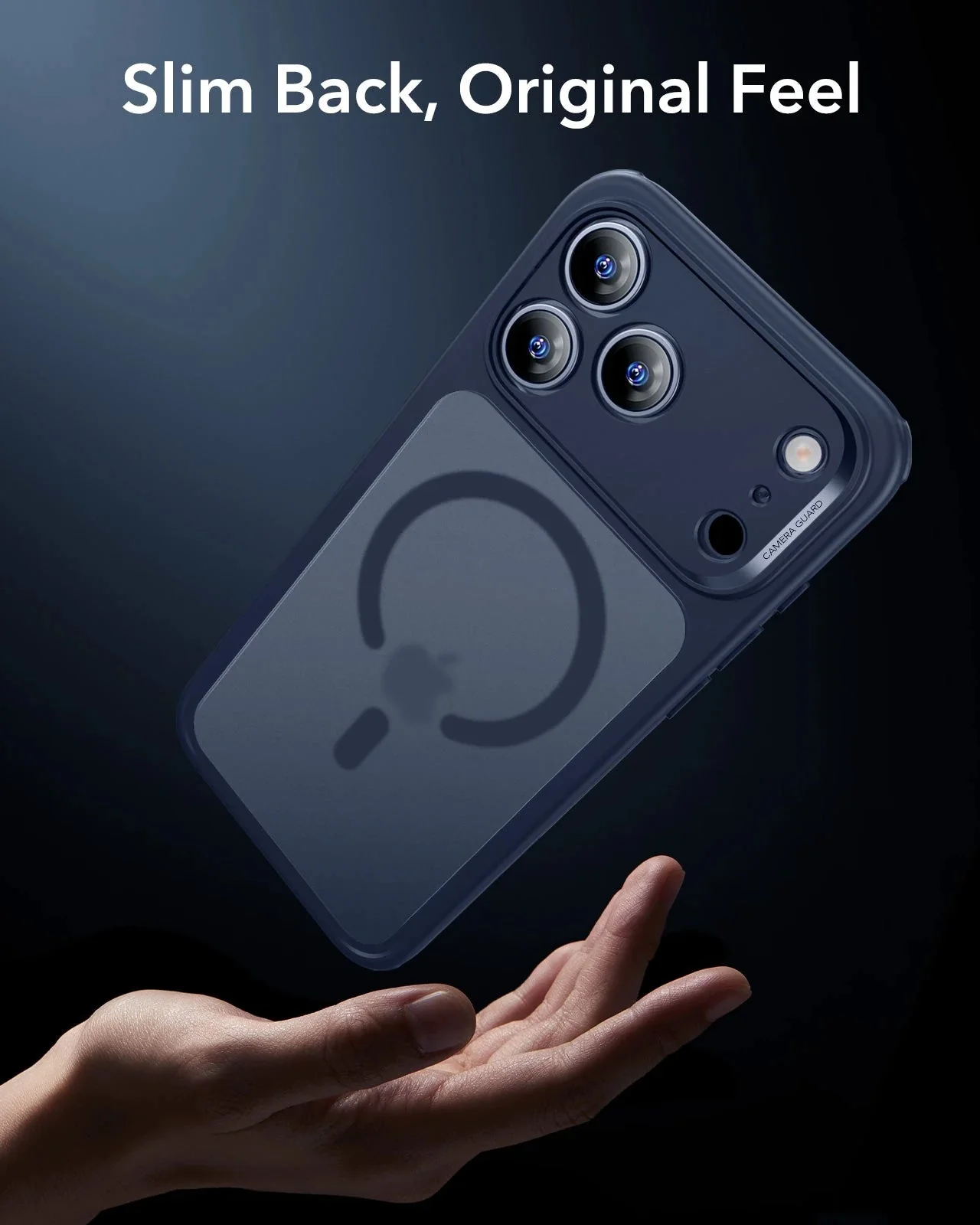 iPhone 17 Pro Classic Hybrid Magnetic Case (Camera Control) - Frosted Blue - Image 7