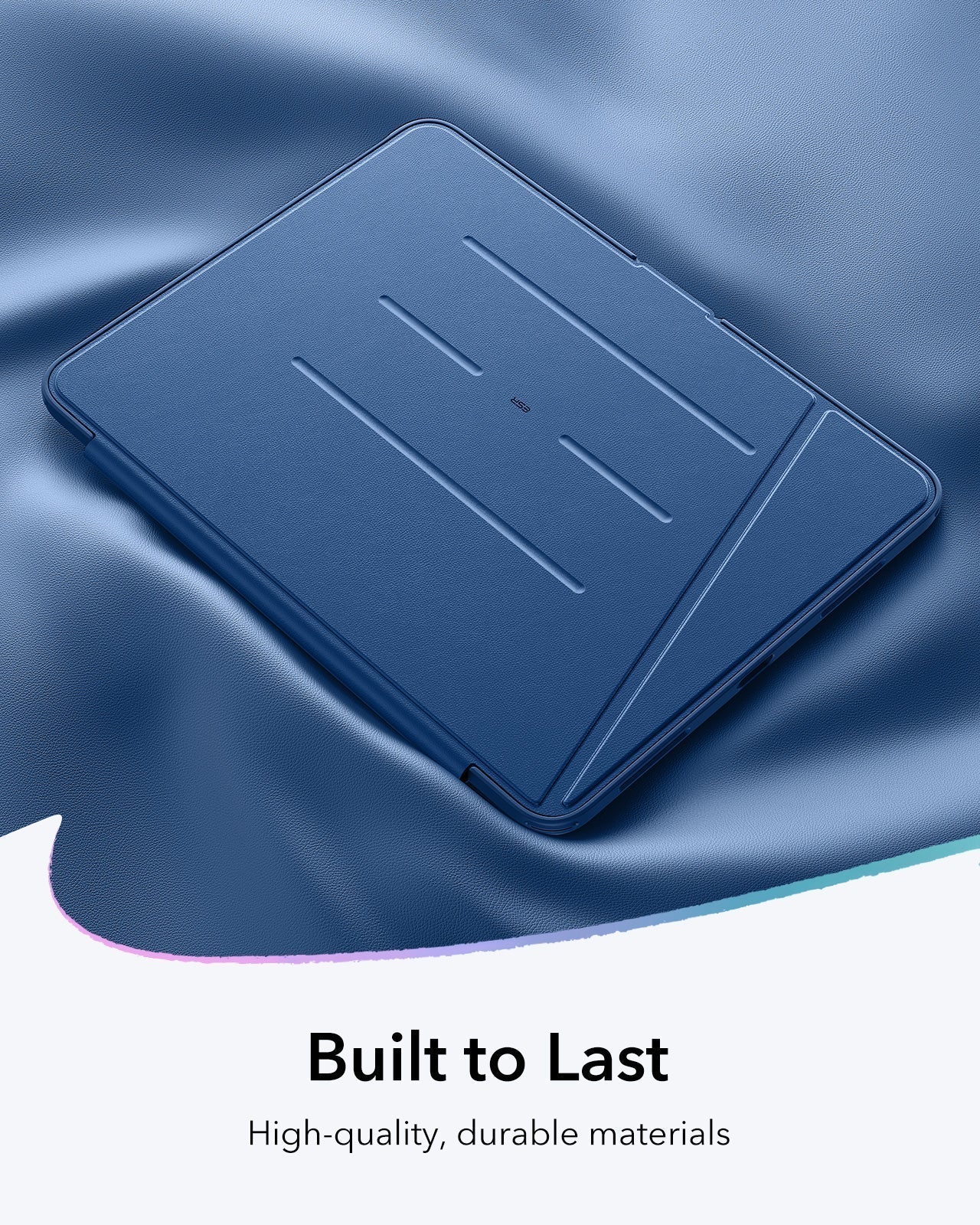 iPad Air 11" (M4) 2026 Flip Magnetic Case with Pencil Holder - Navy Blue - Image 9