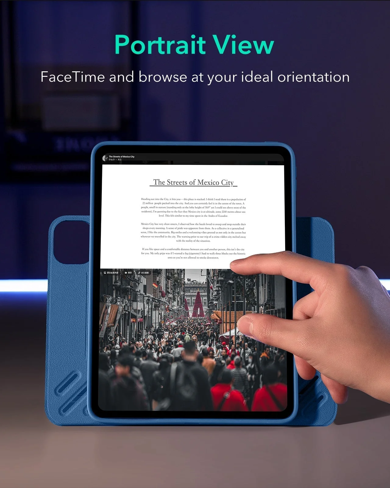iPad Pro 11ʺ (2025) Shift Magnetic Case - Navy Blue - Image 6