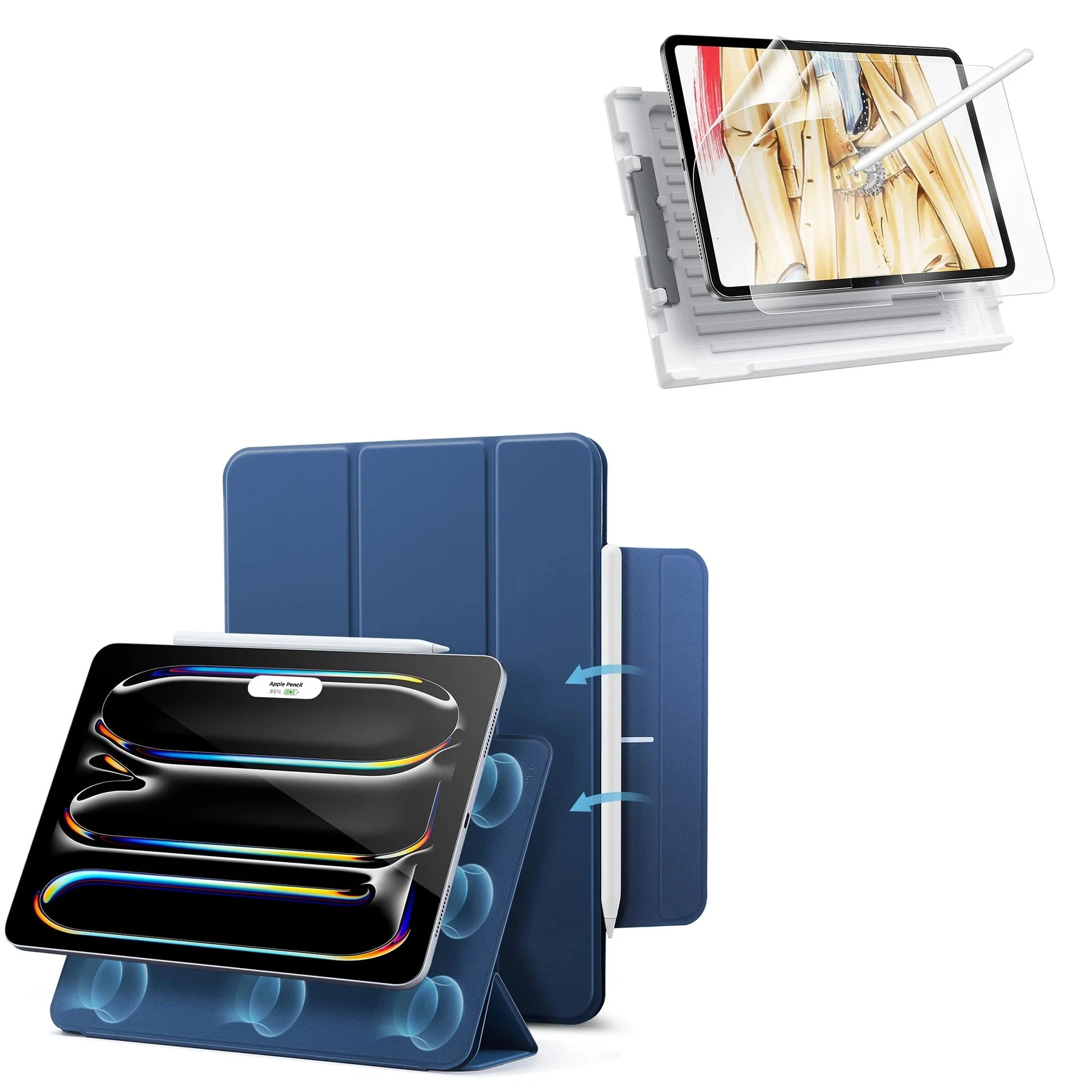 iPad Pro 13ʺ (2025) Rebound Paper-Feel Bundle - Navy Blue