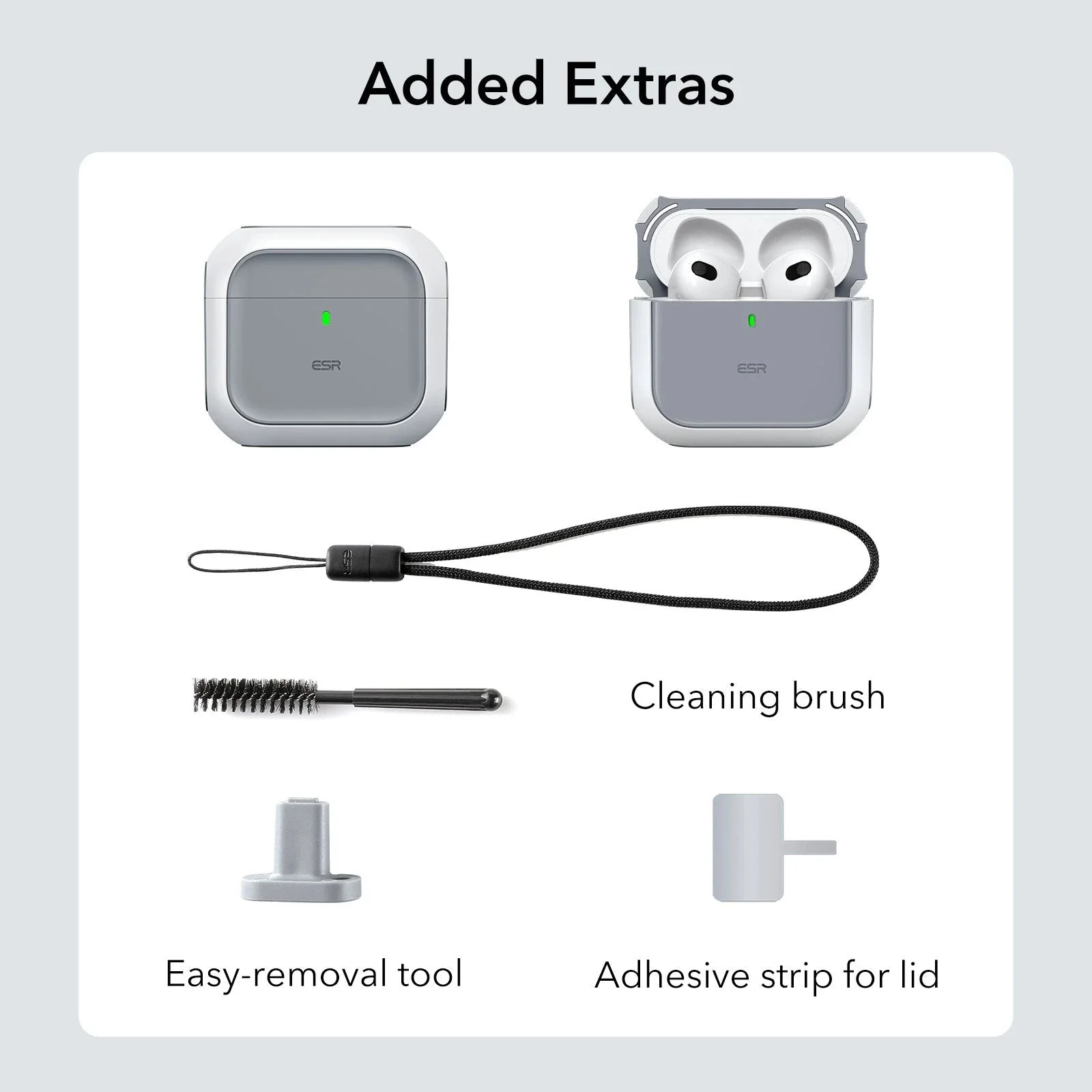 Orbit Hybrid Everyday-Carry Bundle for AirPods 4 - Black - Image 10