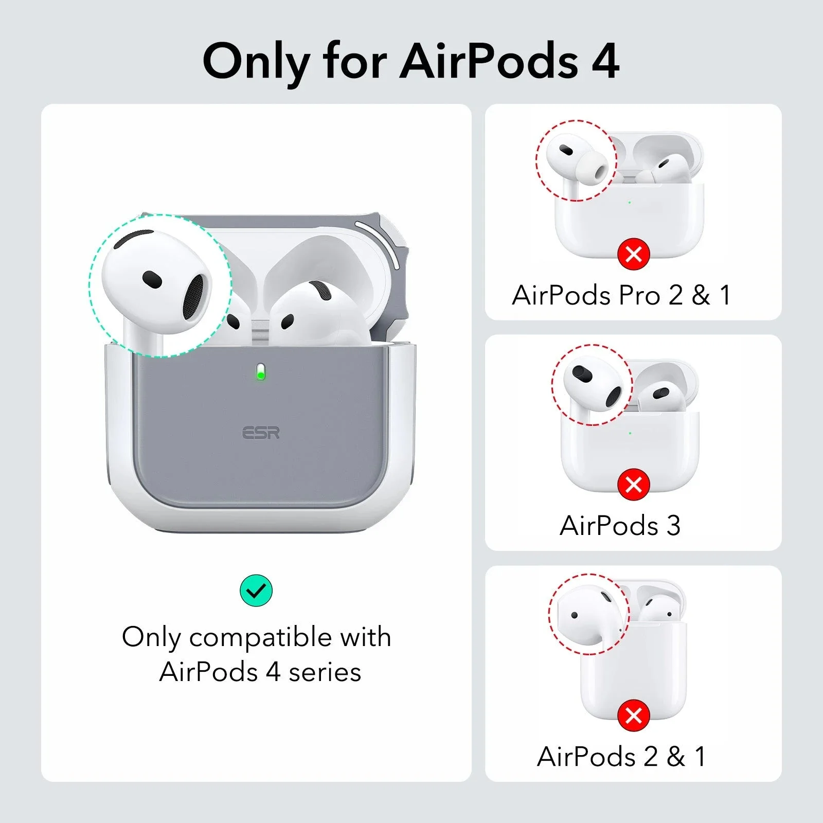 Orbit Hybrid Everyday-Carry Bundle for AirPods 4 - Titanium - Image 3