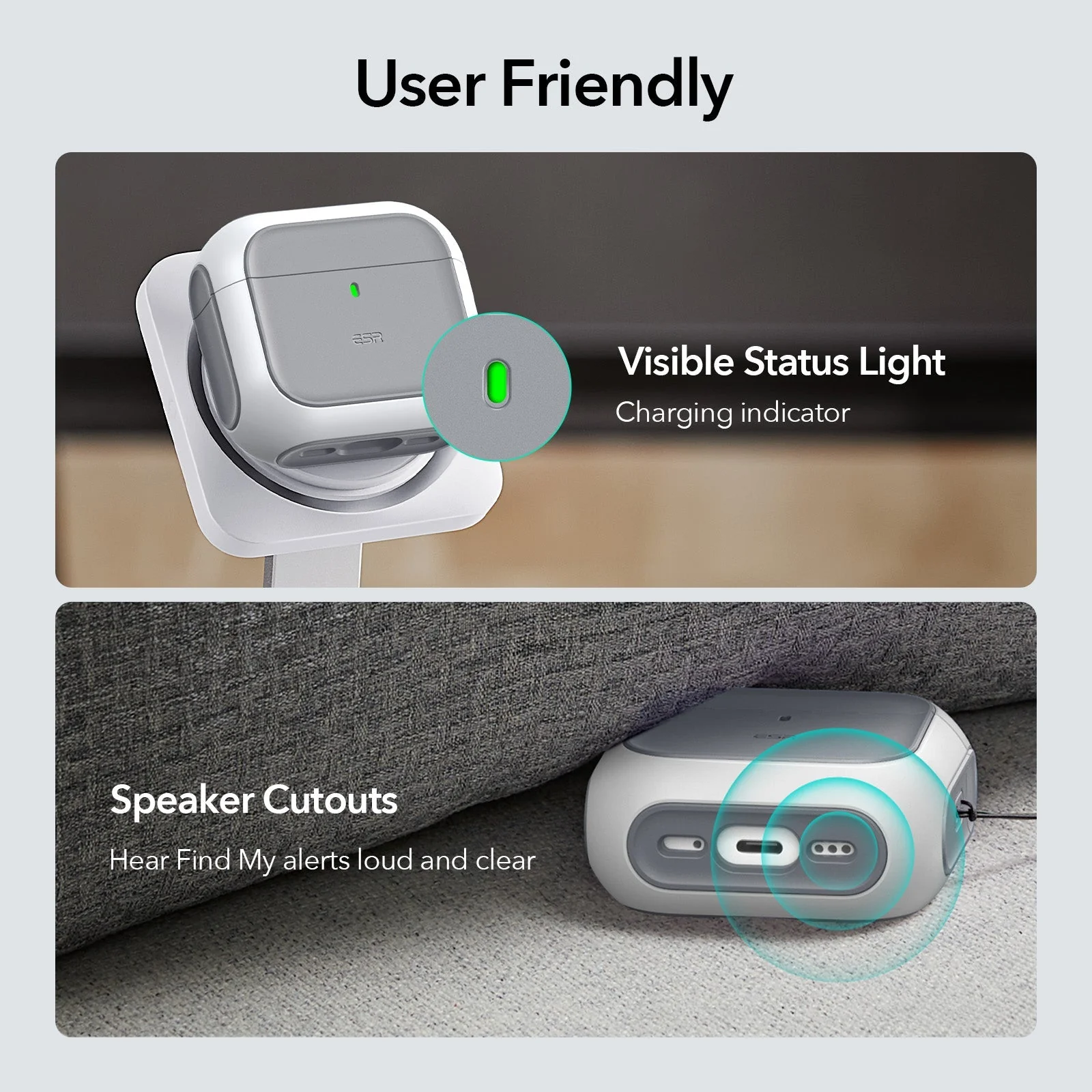 Orbit Hybrid Snap-and-Charge Bundle for AirPods 4 - Black - Image 9