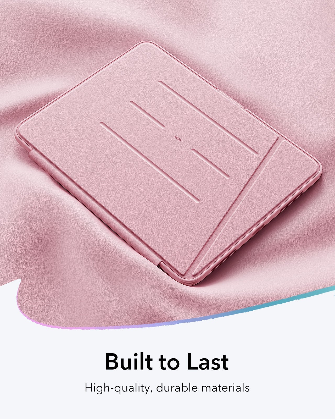 iPad Air 11" (M4) 2026 Flip Magnetic Case with Pencil Holder - Pink - Image 9