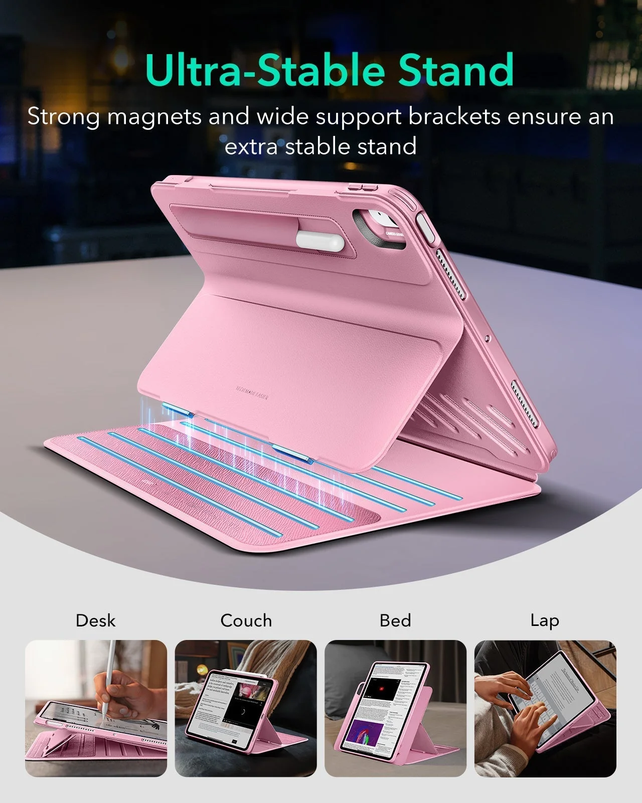 iPad Air 11" (M4) 2026 Shift Magnetic Case - Pink - Image 4