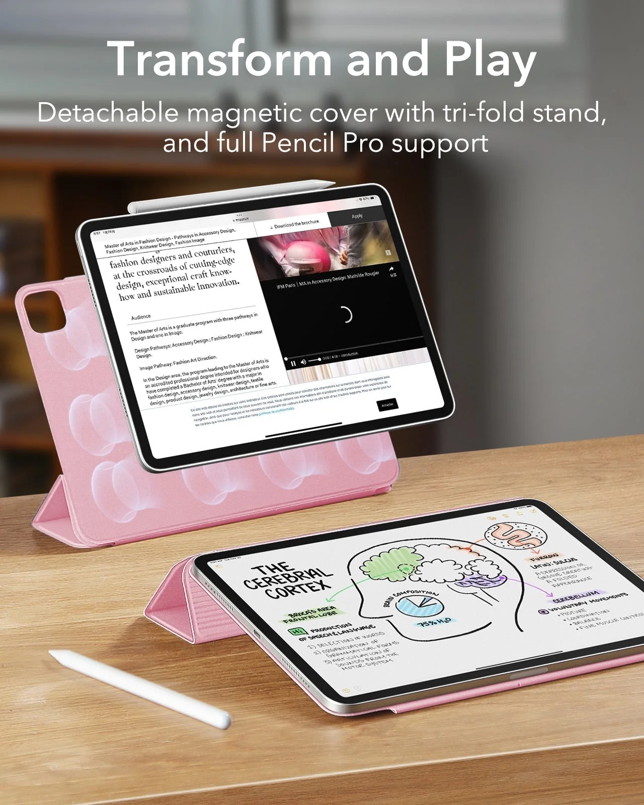 iPad Pro 13ʺ (2025) Rebound Protection Bundle - Pink - Image 3