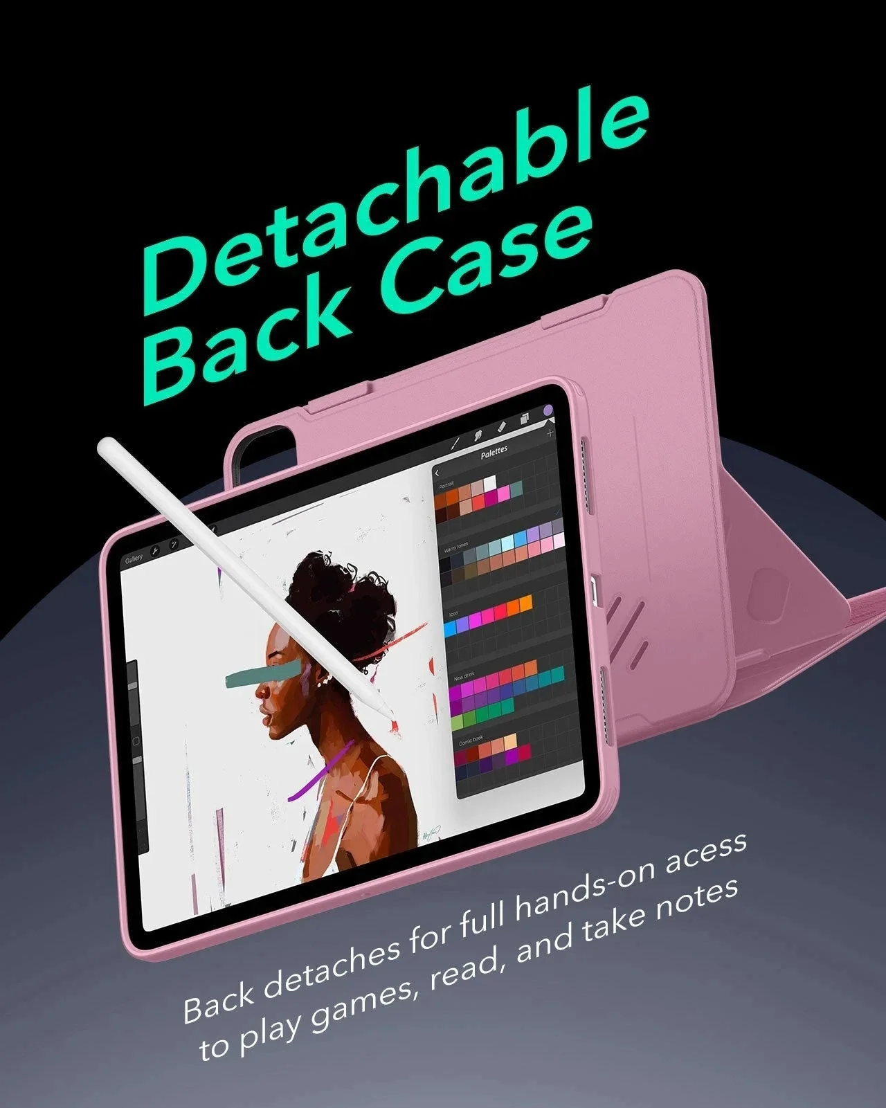 iPad Pro 13ʺ (2025) Shift Transformation with Digital Pencil Bundle - Pink - Image 6