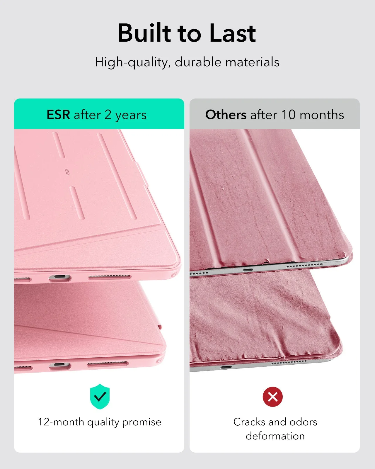 iPad Pro 13" (2024) Flip Magnetic Case with Pencil Holder - Pink - Image 7
