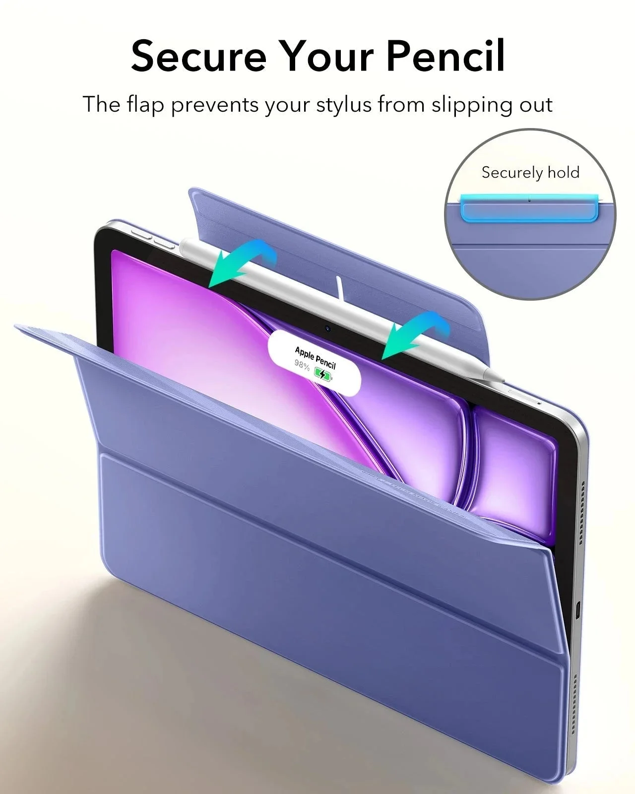 iPad Air 13" (M4) 2026 Rebound Magnetic Case - Purple - Image 5