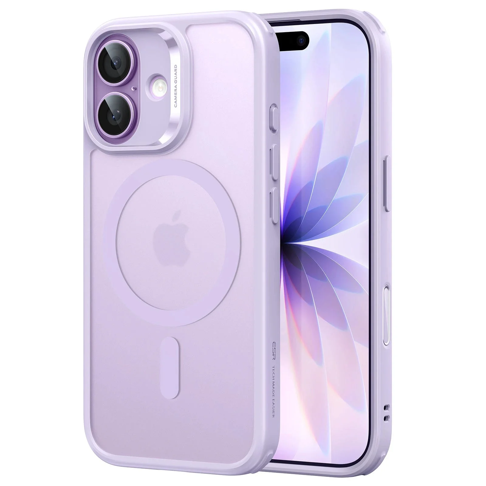 iPhone 17 Classic Hybrid Magnetic Case (Camera Control) - Frosted Light Purple