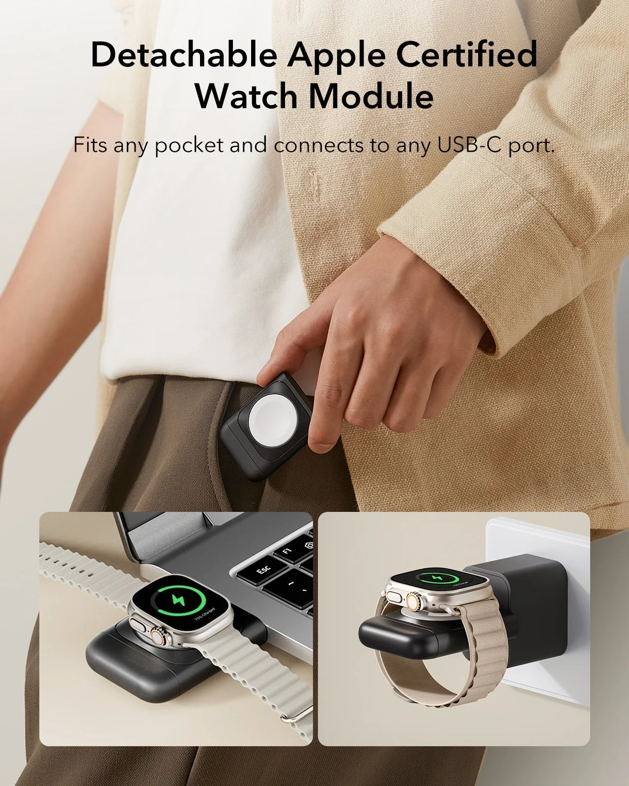 3-in-1 Magnetic Charging Station (15W) - Titanium - US PLUG - Image 5