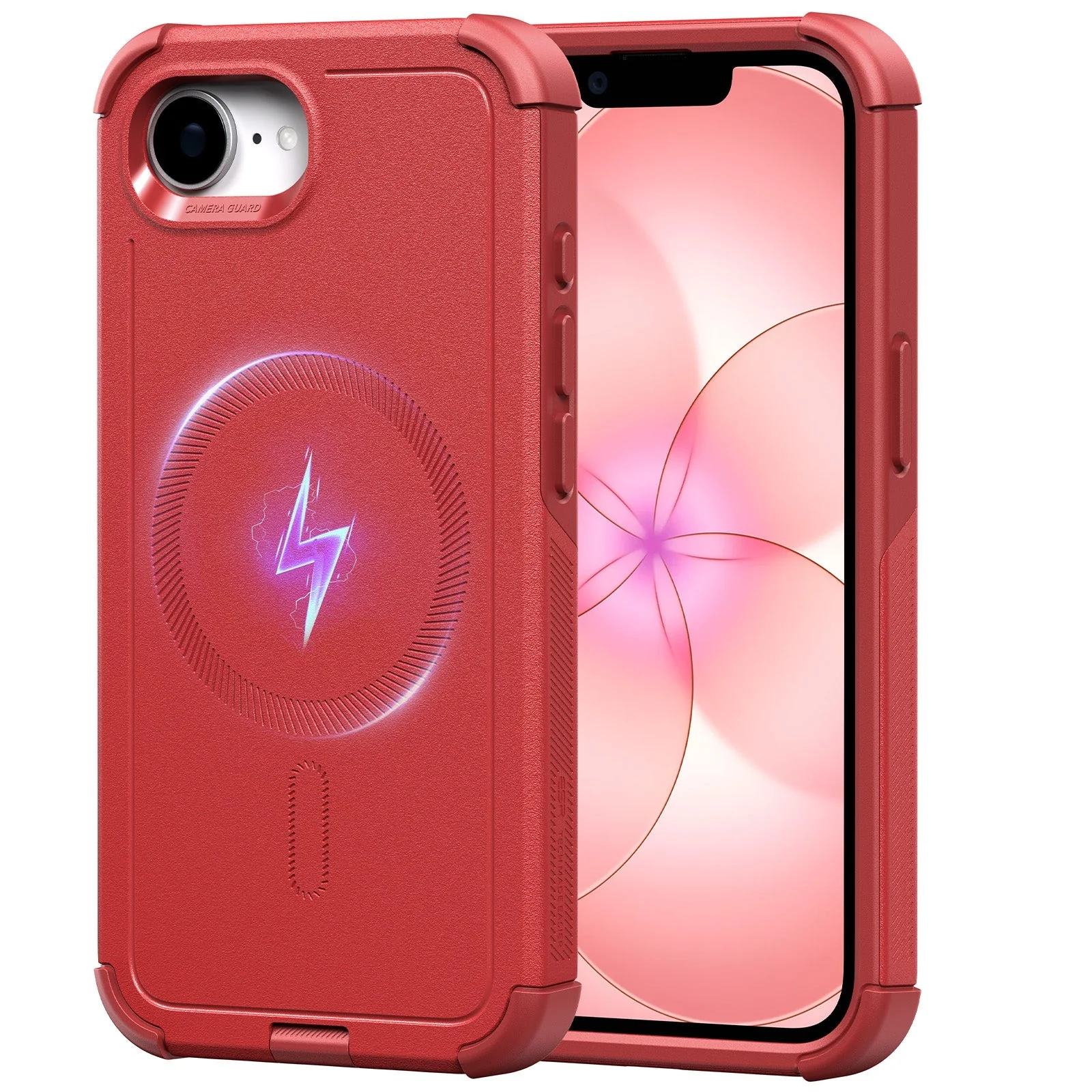 iPhone 17e Cyber Tough Magnetic Case - Red