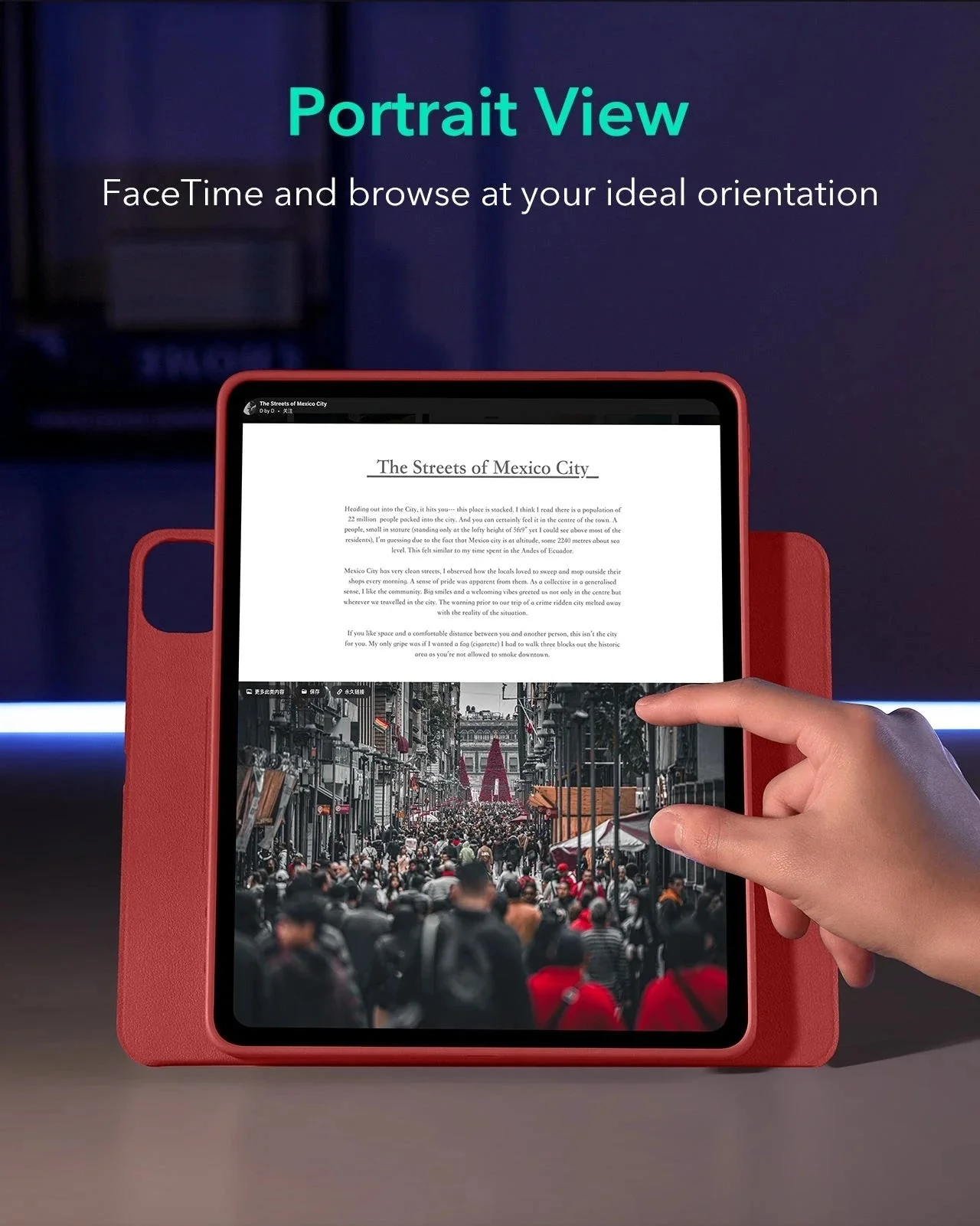 iPad Pro 13ʺ (2025) Shift Magnetic Case - Red - Image 5