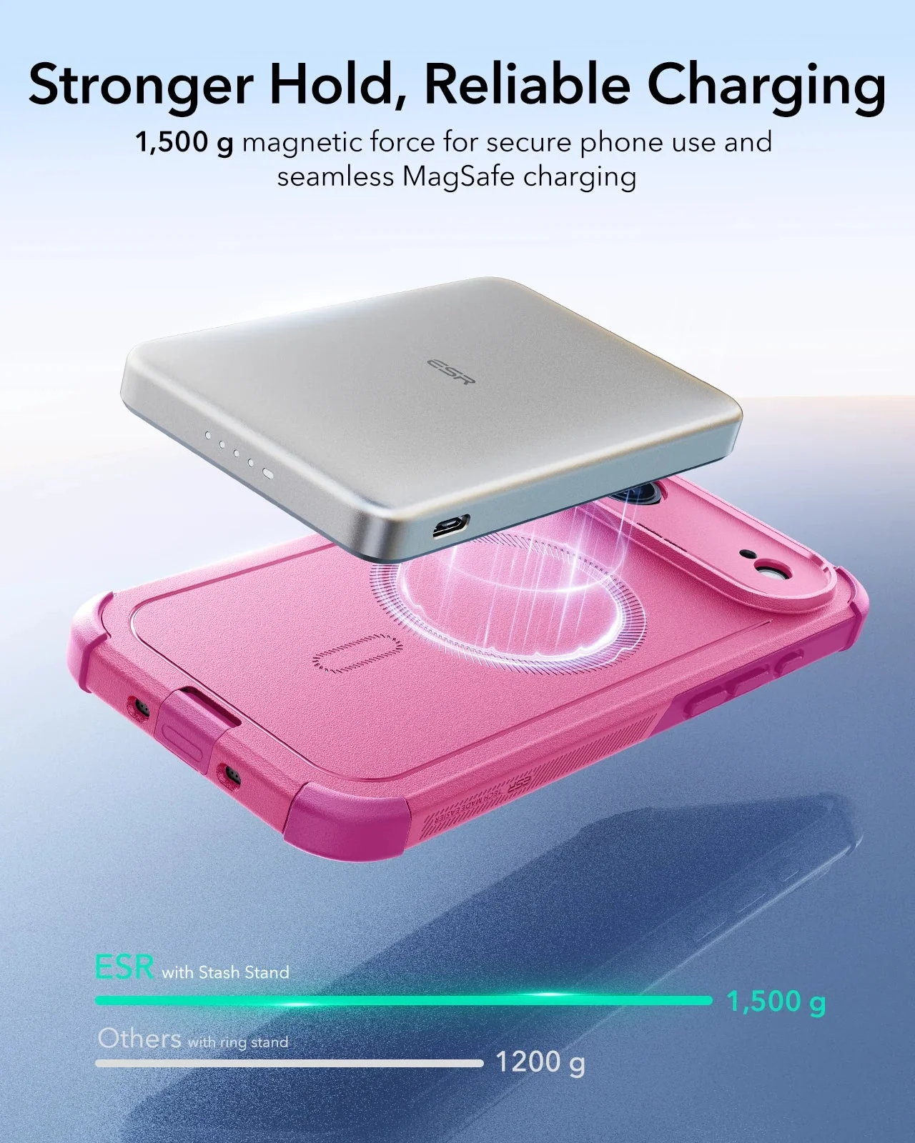 iPhone Air Cyber Tough Magnetic Case (Camera Control) - Rosy Pink - Image 5
