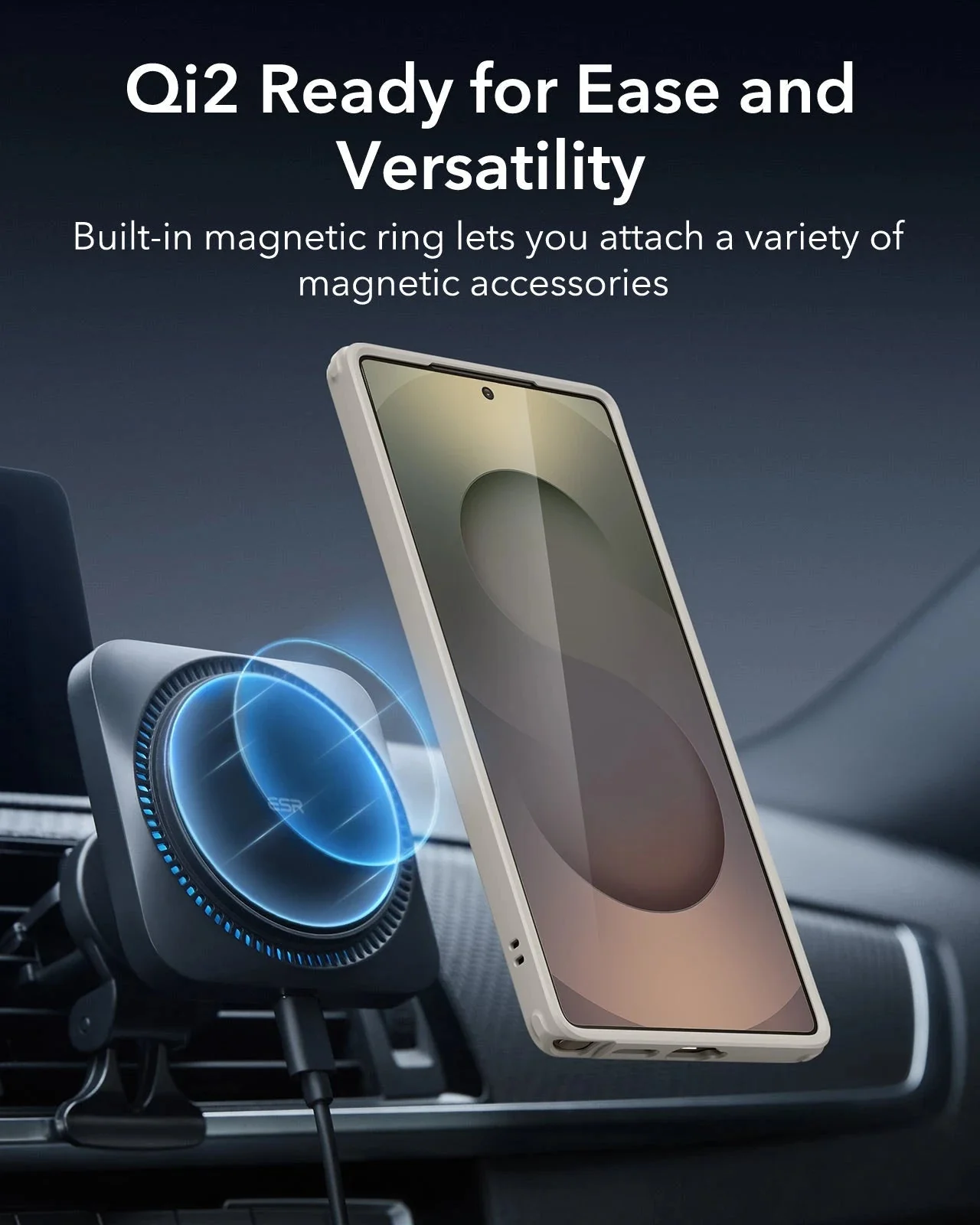 Galaxy S25 Ultra HaloLock Classic Hybrid Case - Clear Grey - Image 4