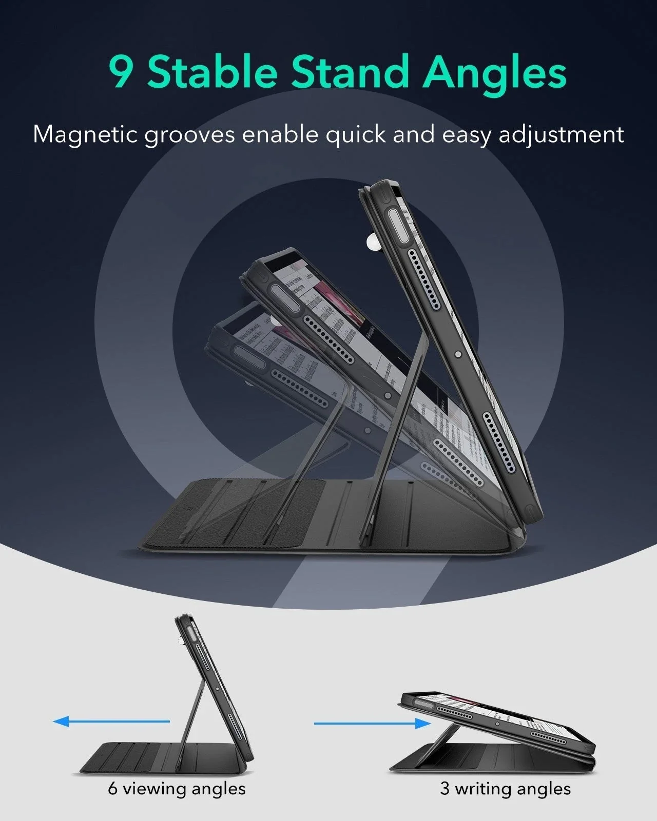iPad Air 11" (M4) 2026 Bundle Shift Magnetic Case & Armorite® Protection - Black - Image 7