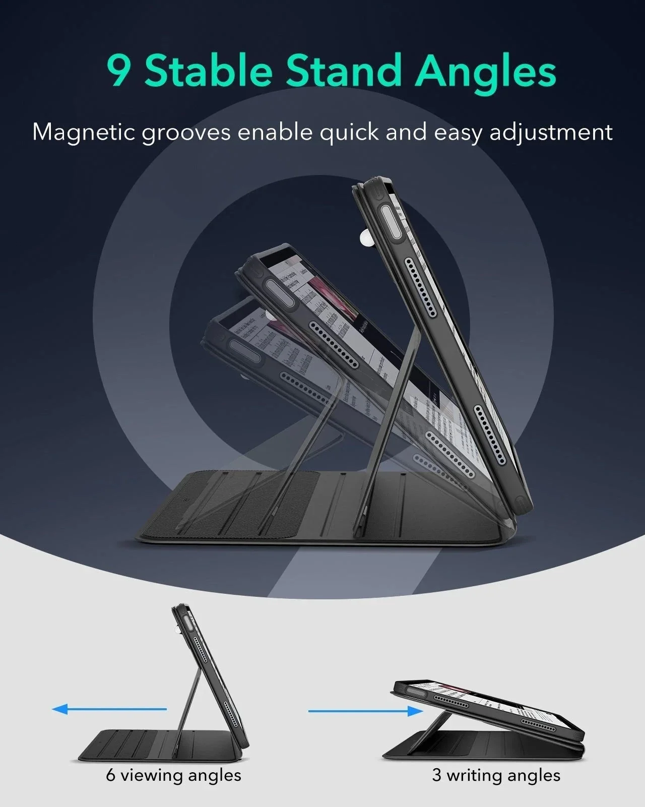 iPad Air 11" (M3) 2025 Bundle Shift Magnetic Case with Geo Digital Pencil - Purple - Image 8