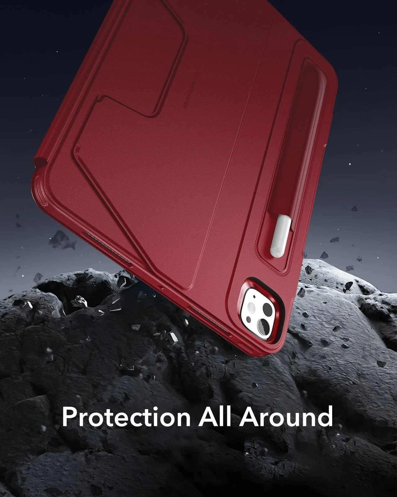iPad Pro 11" (2025) Bundle Shift Magnetic Case & Armorite® Paper-Feel Protection - Red - Image 8